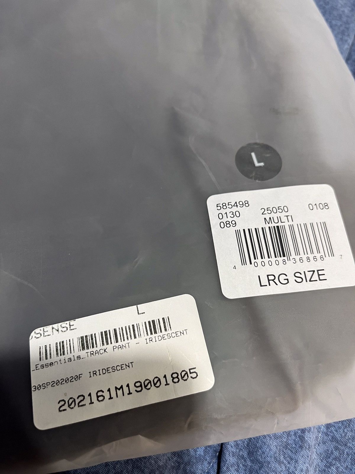 Essentials Fear of God Essentials Iridescent Track Pants Size US 35 - 8 Thumbnail