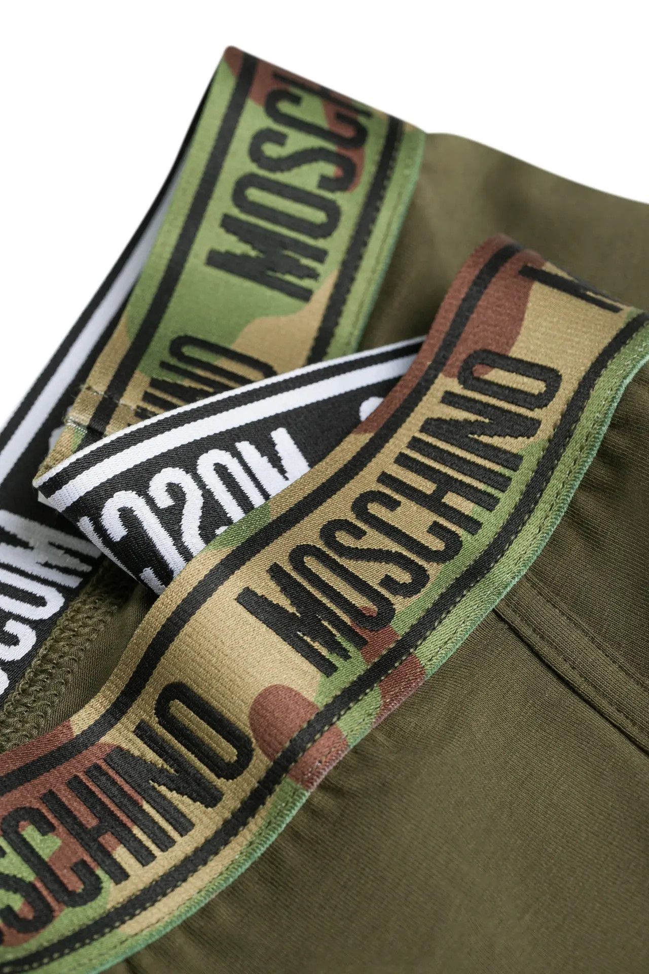 Moschino o1y0225 Size : XS / Logo Boxer in Military Green Size ONE SIZE - 2 Thumbnail