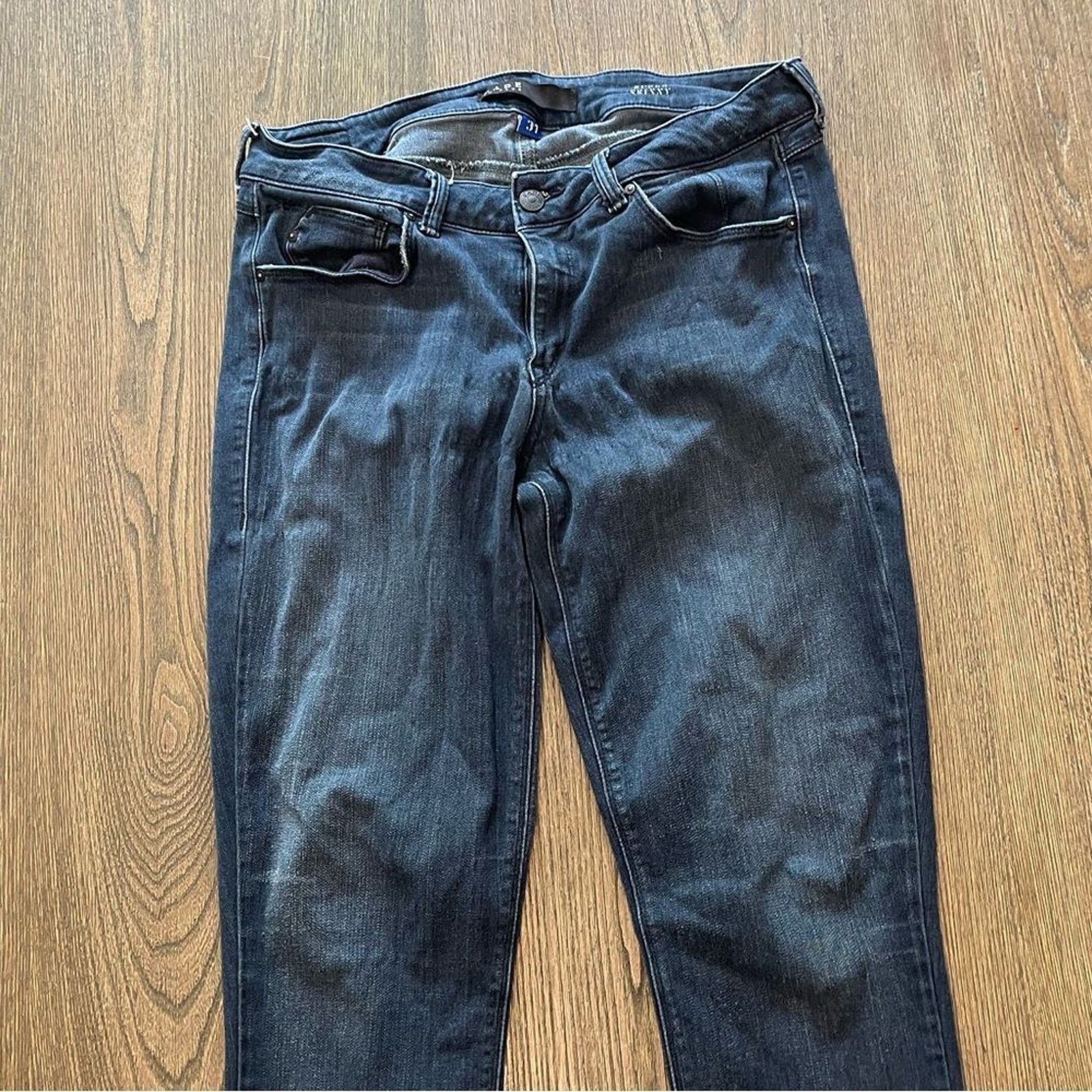 Vintage Fade to Blue Super Skinny Jeans Dark Wash Size 31 Size 31" - 4 Thumbnail
