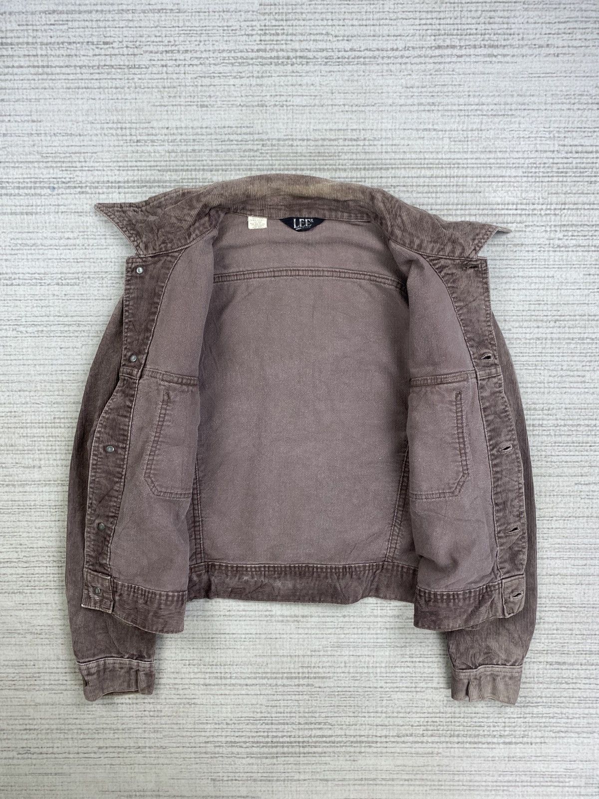 Lee × Vintage Vintage 80s Lee Casual Brown Double Pocket Corduroy Jacket Size US L / EU 52-54 / 3 - 6 Thumbnail