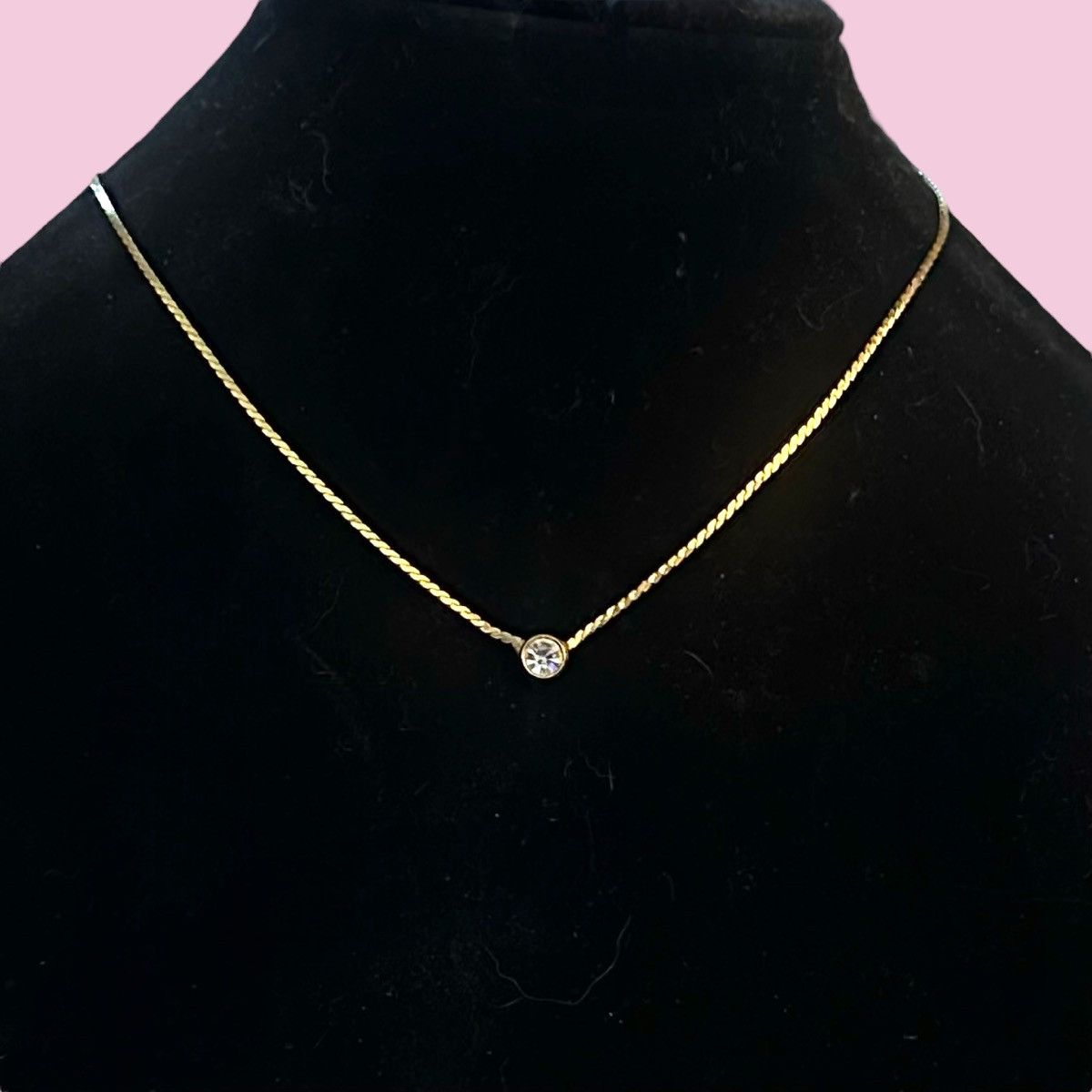 Other S Bentex bezeled cubic zirconia stone necklace Size ONE SIZE - 1 Thumbnail