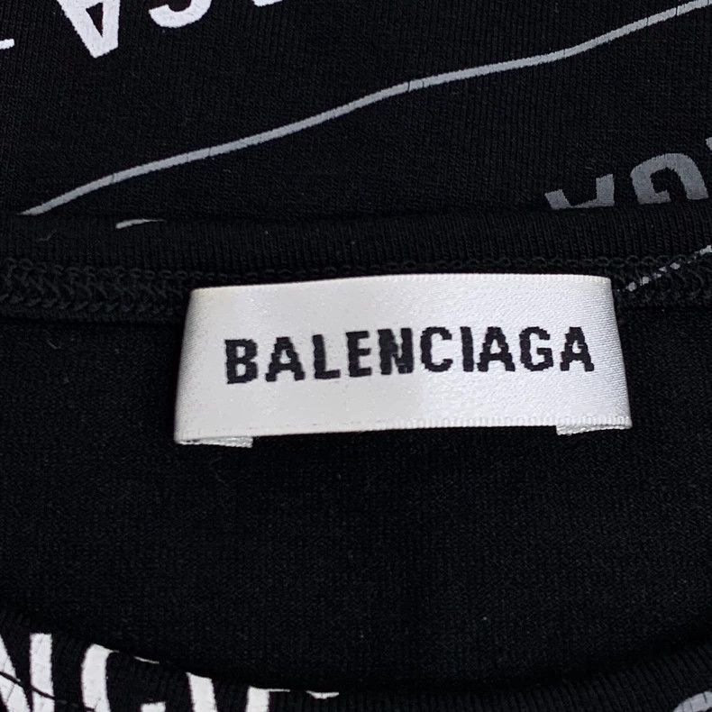 Balenciaga Balenciaga Black logo stretch line crew neck long-sleeve s Size US L / EU 52-54 / 3 - 5 Thumbnail