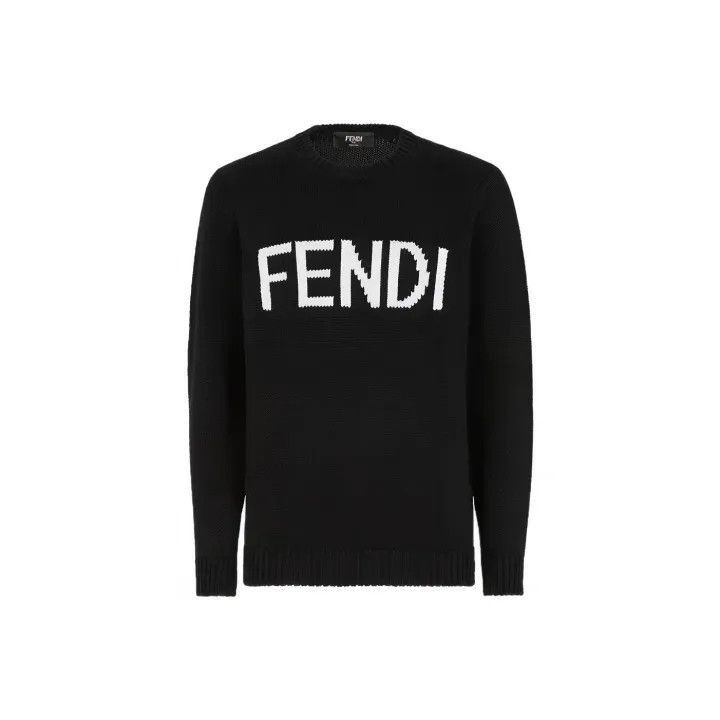 Fendi Fendi Logo Wool Sweater for Men -2507 Size US XXL / EU 58 / 5 - 1 Thumbnail