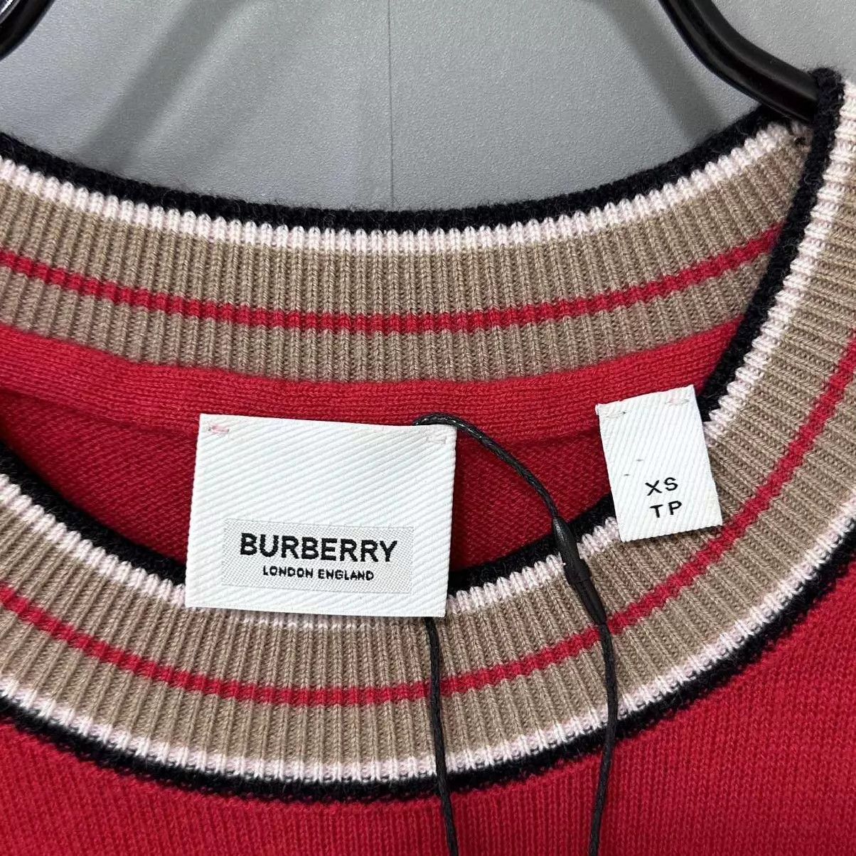 Burberry Burberry Red Embroidered Logo Cashmere Sweater XS Size US XS / EU 42 / 0 - 6 Thumbnail