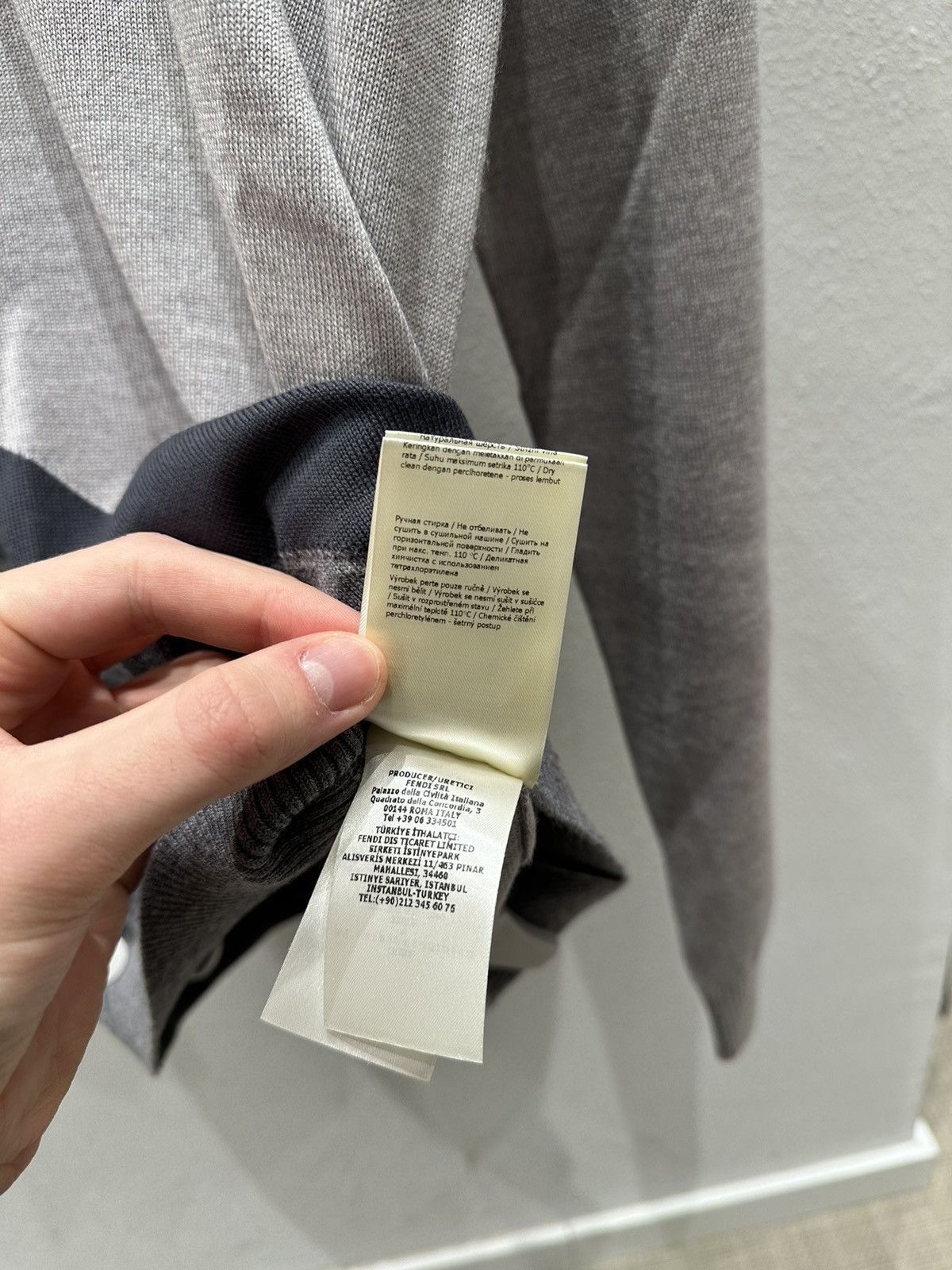 Fendi Fendi sweater (Grey/dark grey) Size US M / EU 48-50 / 2 - 5 Thumbnail