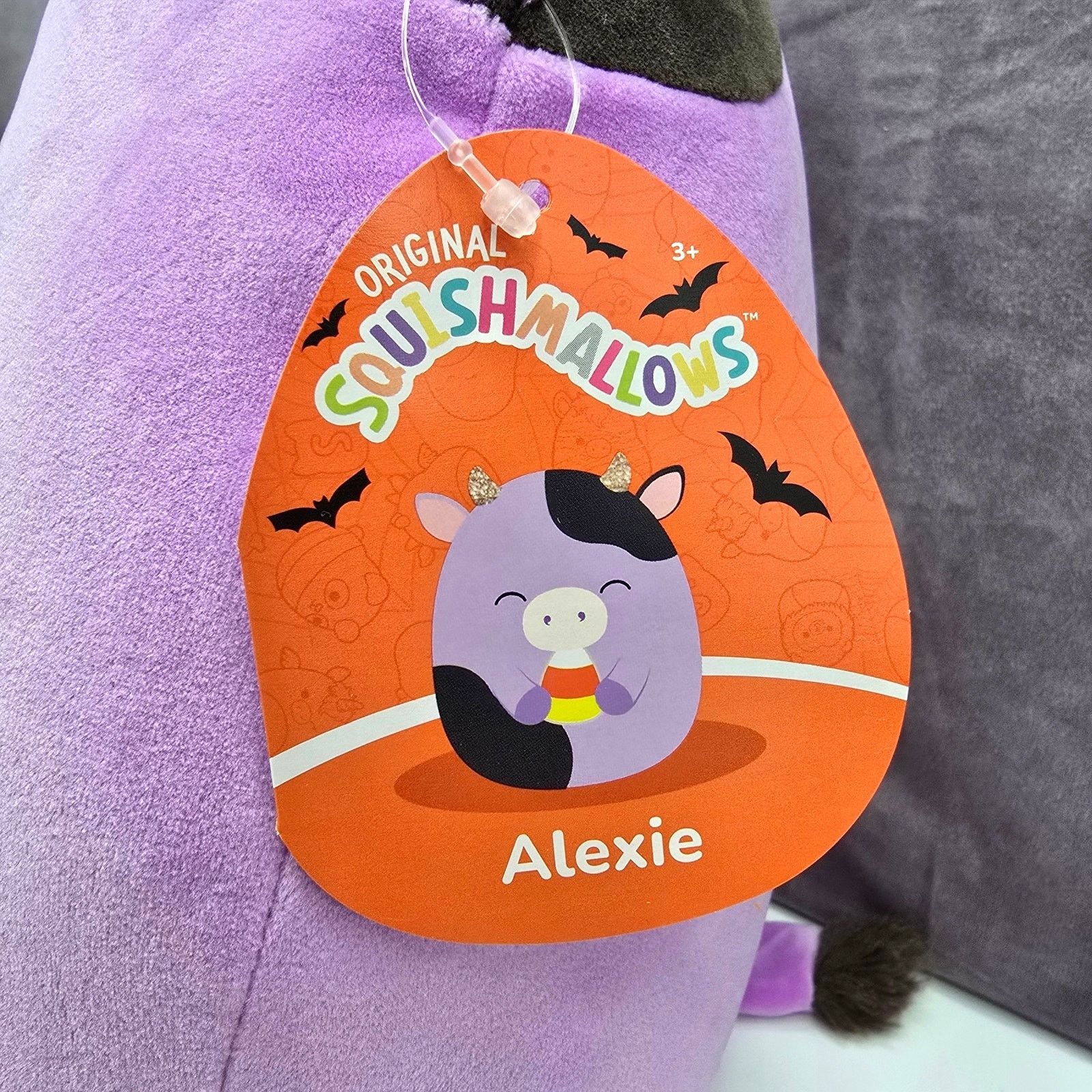 Other Squishmallows Alexie Purple Cow Candy Corn Plush NWT #43 Size ONE SIZE - 8 Thumbnail