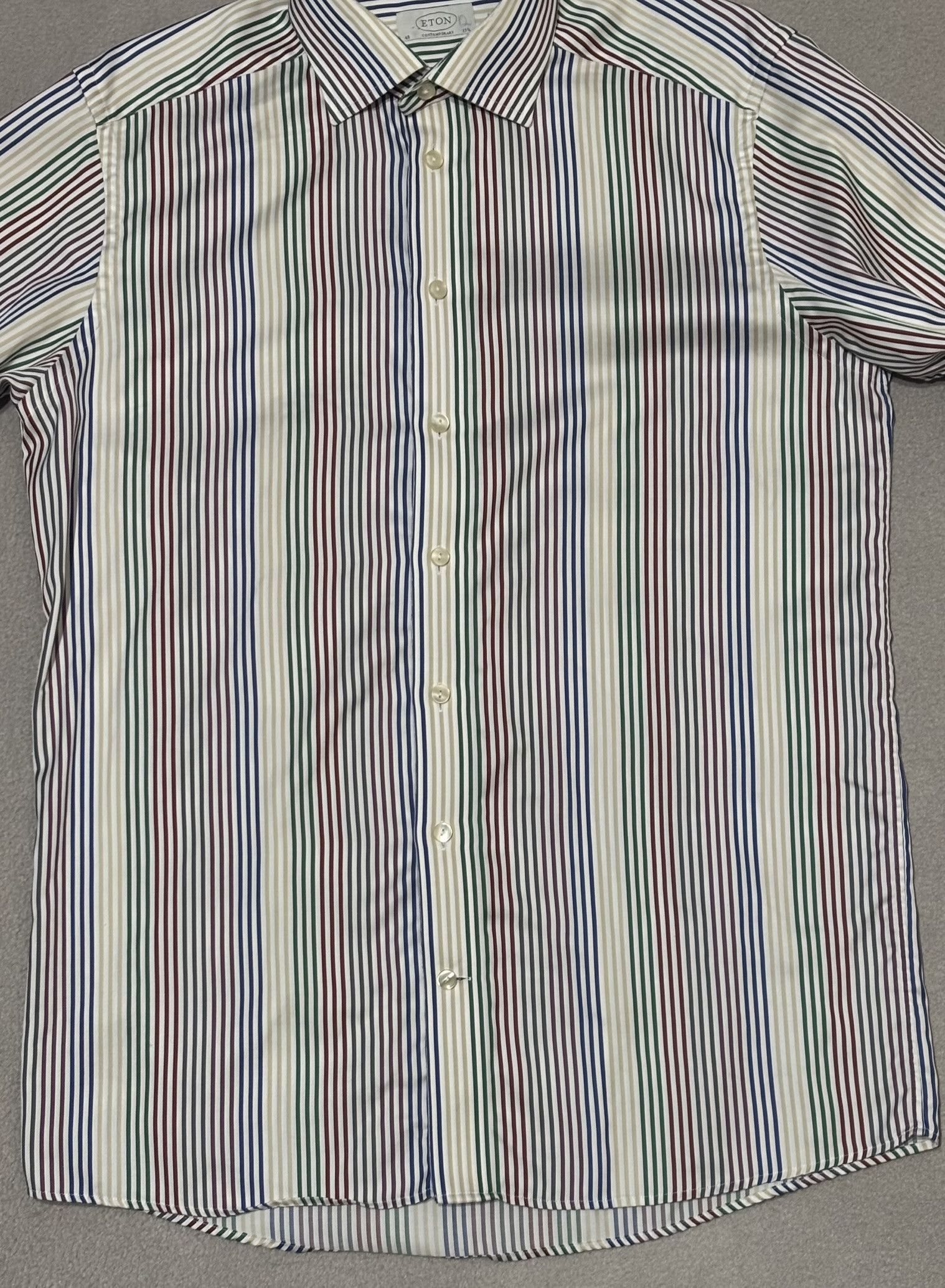 Eton Eton Contemporary Shirt Multicolor Stripes Size 40 Size US M / EU 48-50 / 2 - 7 Thumbnail
