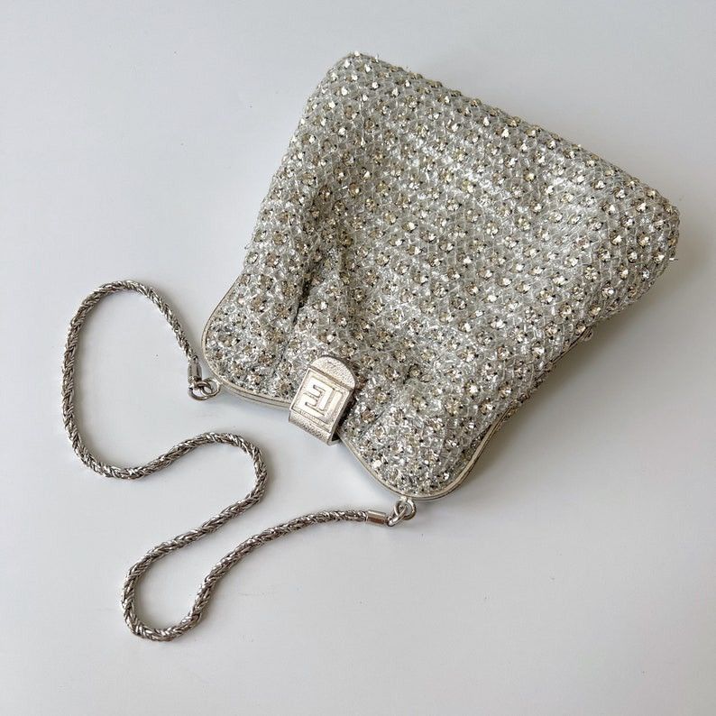 Balmain Pierre Balmain Big Logo Paris Vintage Crystal Mini Handbag Size ONE SIZE - 2 Thumbnail