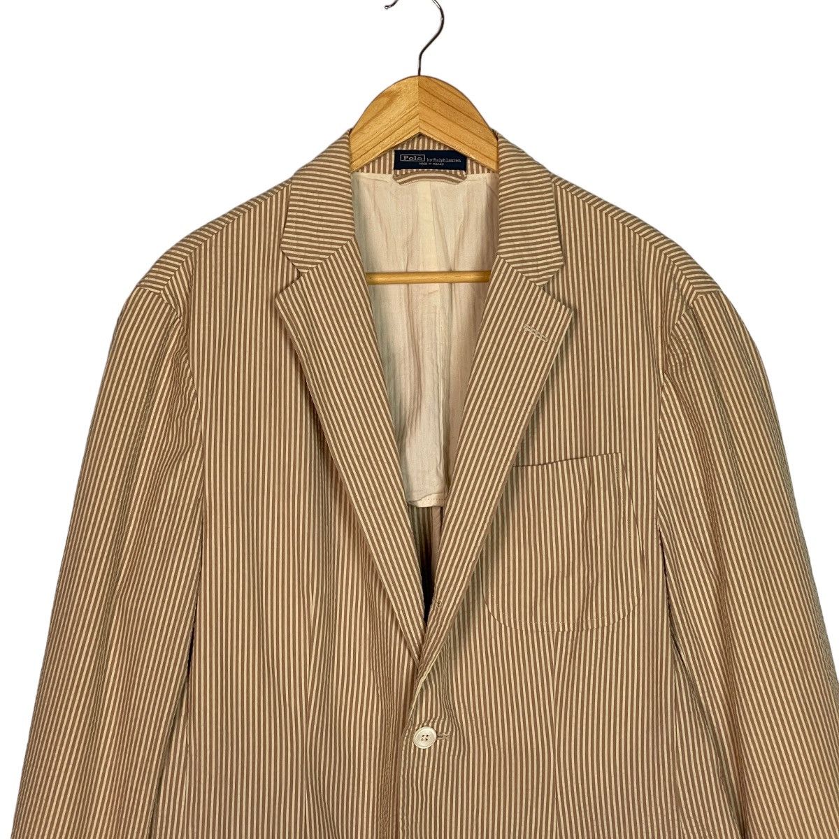 Polo Ralph Lauren 🔥LAST PRICE🔥 Polo By Ralph Lauren Vertical Stripes Blazer Size 42R - 3 Thumbnail