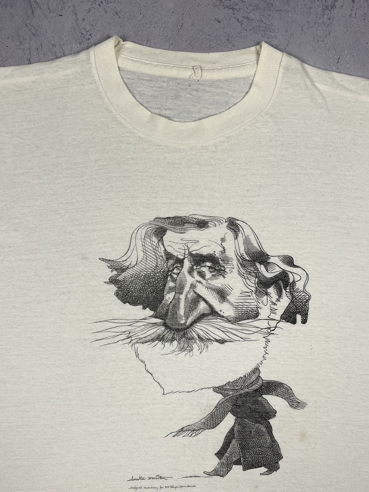 Vintage Vintage David Smith caricature graphic art tee 90’s Size US M / EU 48-50 / 2 - 2 Thumbnail