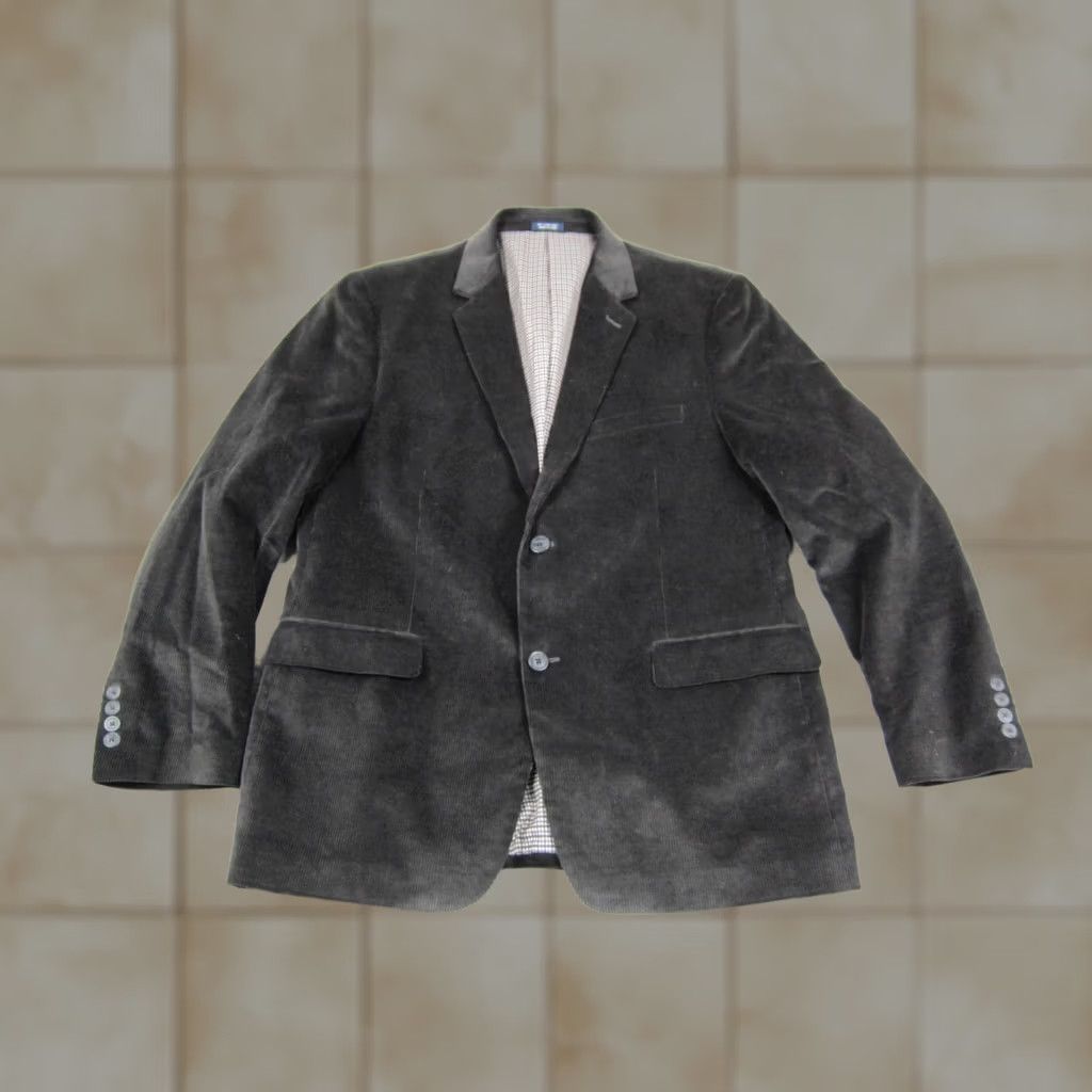 Vintage VINTAGE Saddlebred Blazer Jacket Mens 42R Black Corduroy Classic Western 80s 90s Size 42R - 1 Thumbnail