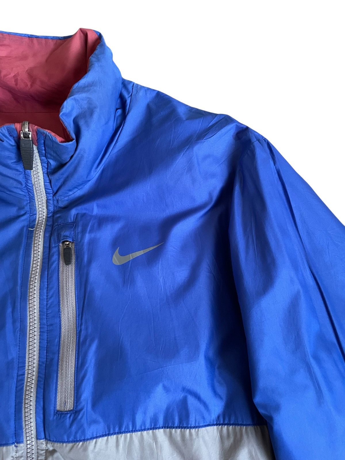 Hypebeast Vintage Y2K Nike Streetwear Reversible Light Puffer Jacket Size US M / EU 48-50 / 2 - 14 Thumbnail