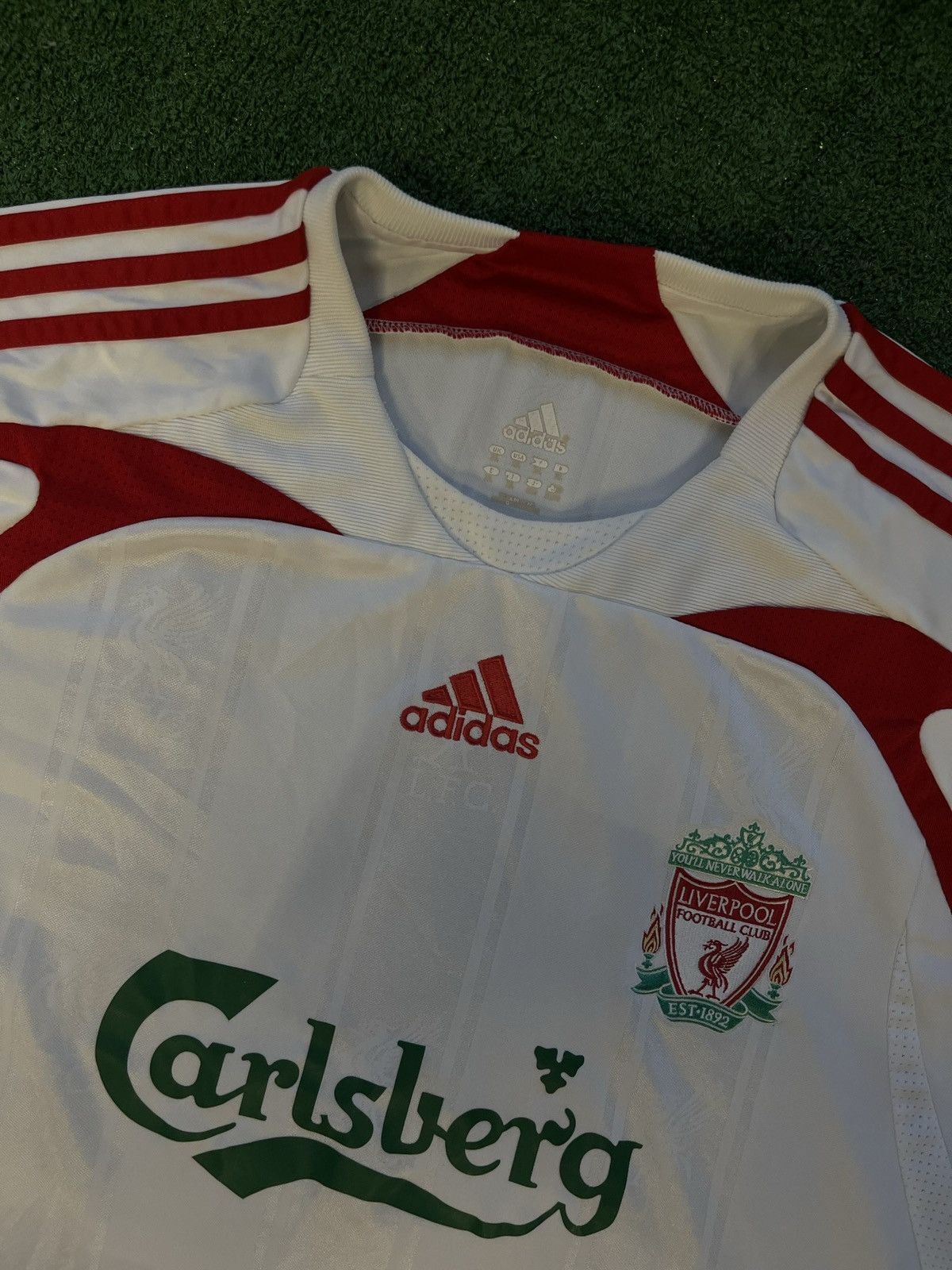 Adidas Vintage Blokecore Adidas Liverpool Jersey Drill Y2K Football Size US XL / EU 56 / 4 - 8 Thumbnail