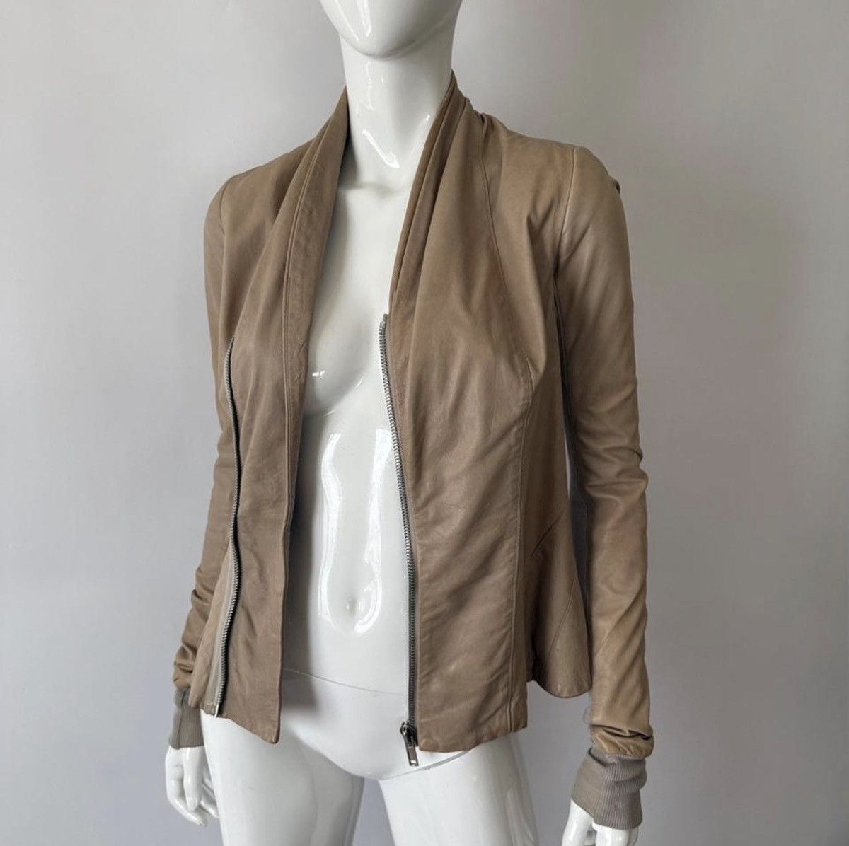 Rick Owens Archival Rick Owens Asymmetrical Leather Jacket Vintage Size S / US 4 / IT 40 - 7 Thumbnail