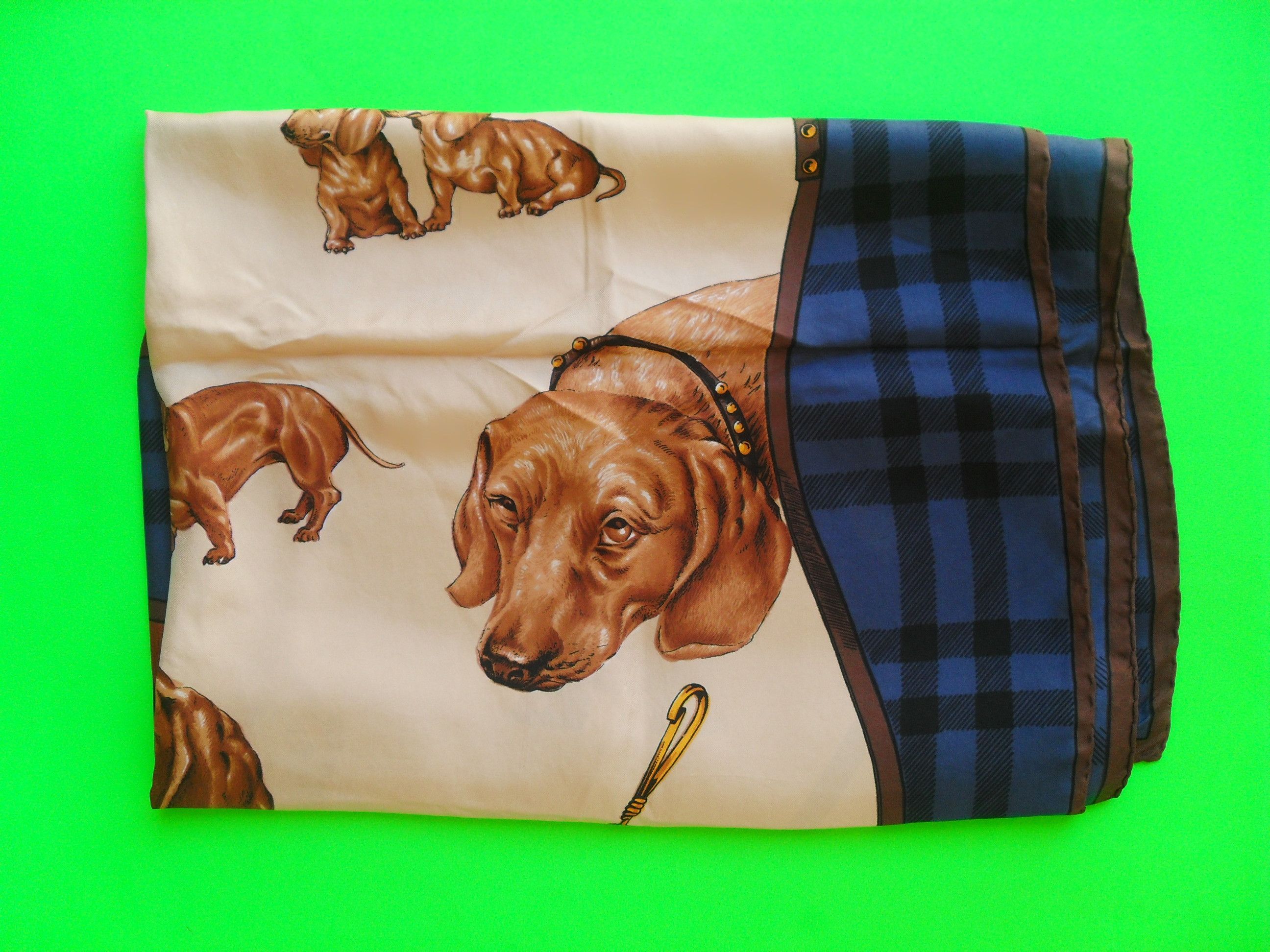 Other Vanessa vintage square travel scarf pure silk Size ONE SIZE - 2 Thumbnail