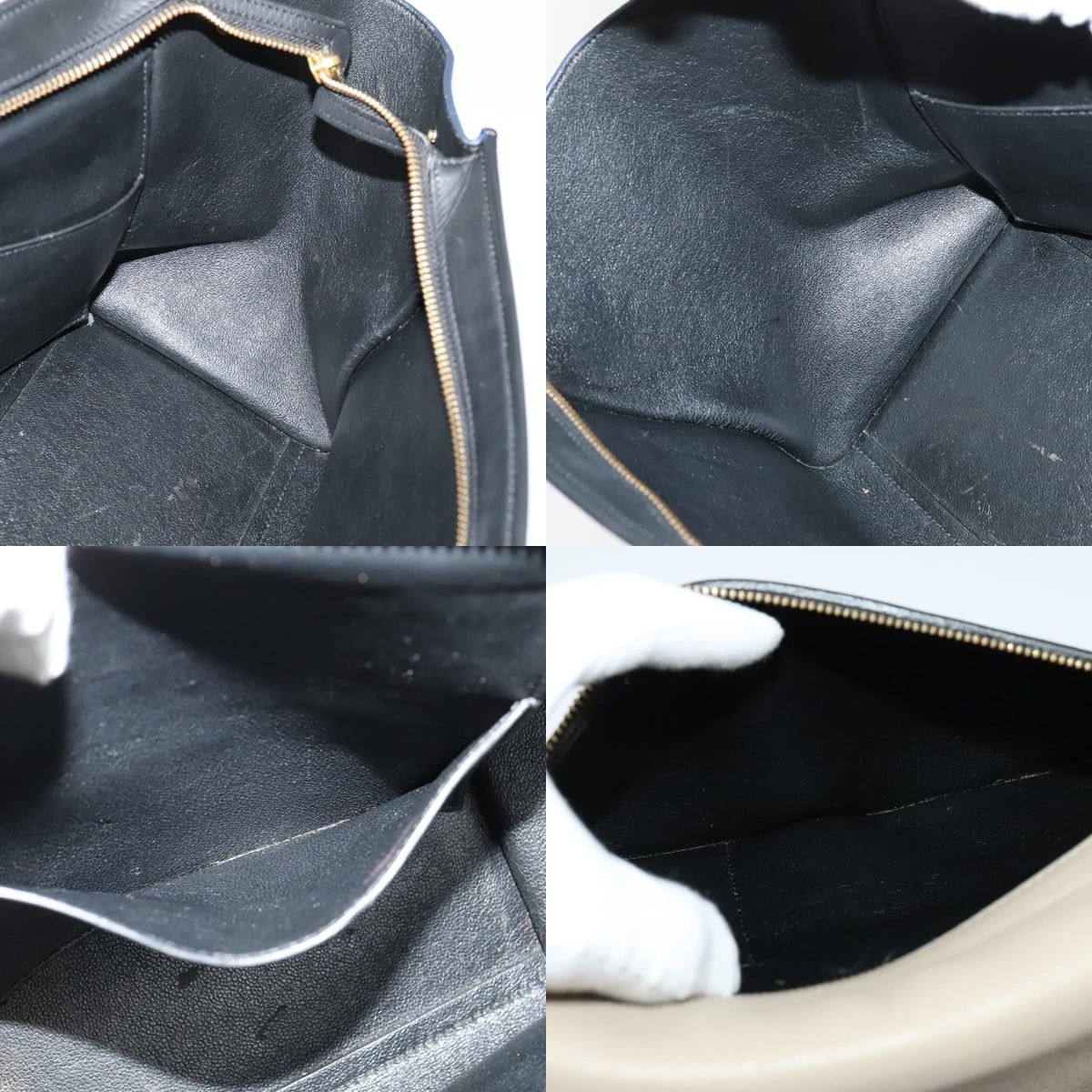 Celine CELINE Trapeze Hand Bag Leather Beige Gold Size ONE SIZE - 12 Thumbnail