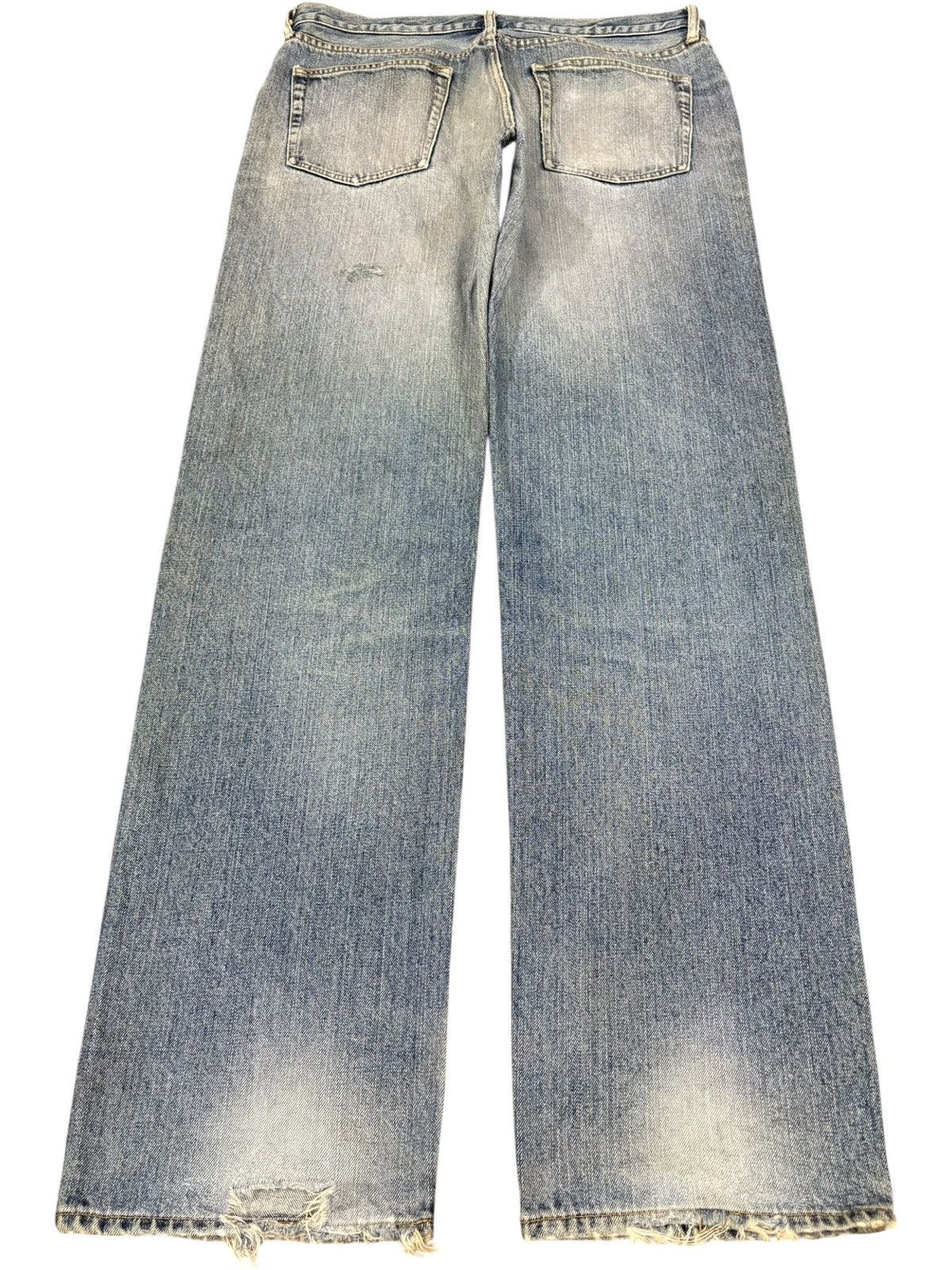 Uniqlo Vintage Japanese Uniqlo Mud Wash Distressed Baggy Jeans Size US 35 - 2 Thumbnail