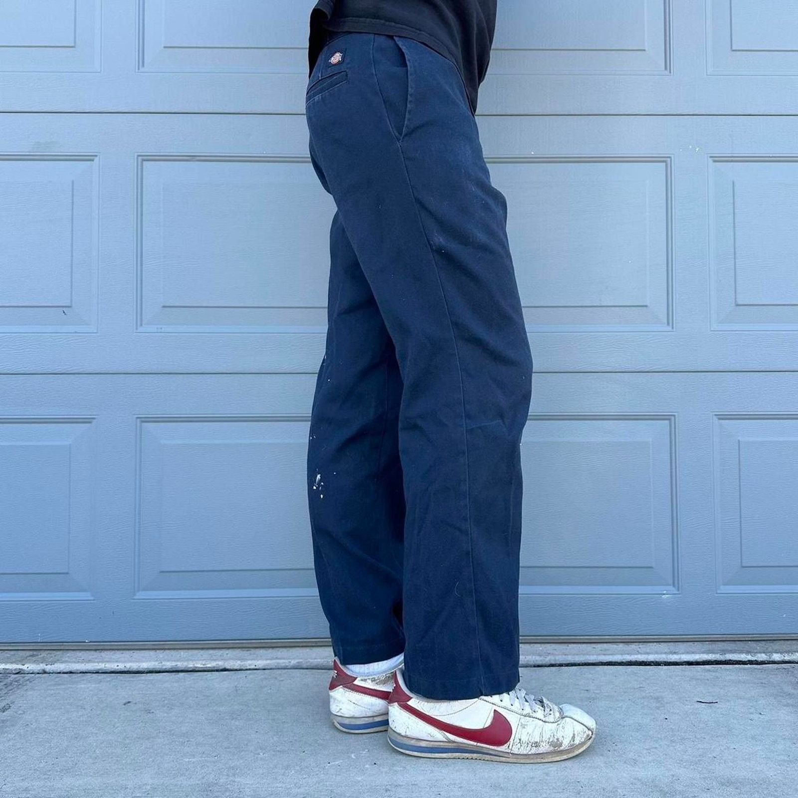 Dickies Vintage baggy navy dickies 874 Size US 33 - 1 Thumbnail