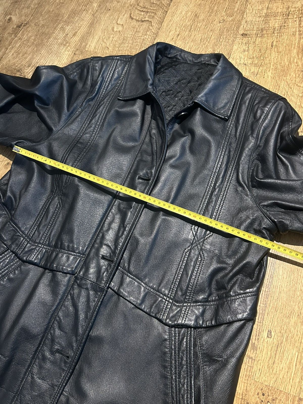 C&A Vintage Nappa Leather coat by CANDA C&A Size XL / US 12-14 / IT 48-50 - 16 Thumbnail