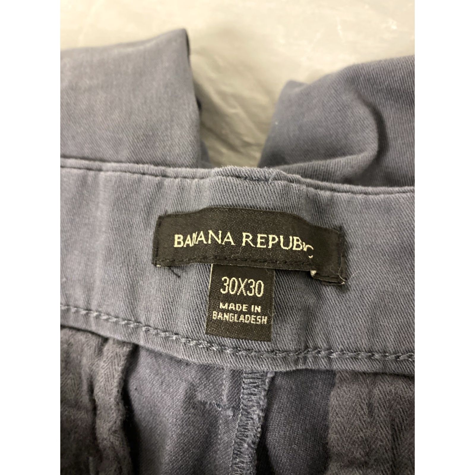 Banana Republic VINTAGE Banana Republic Chino Pants Men’s 30x30 DARK PERIWINKLE Casual Slim Flat Front Cotton Solid 30 In Mens Size US 30 / EU 46 - 7 Thumbnail