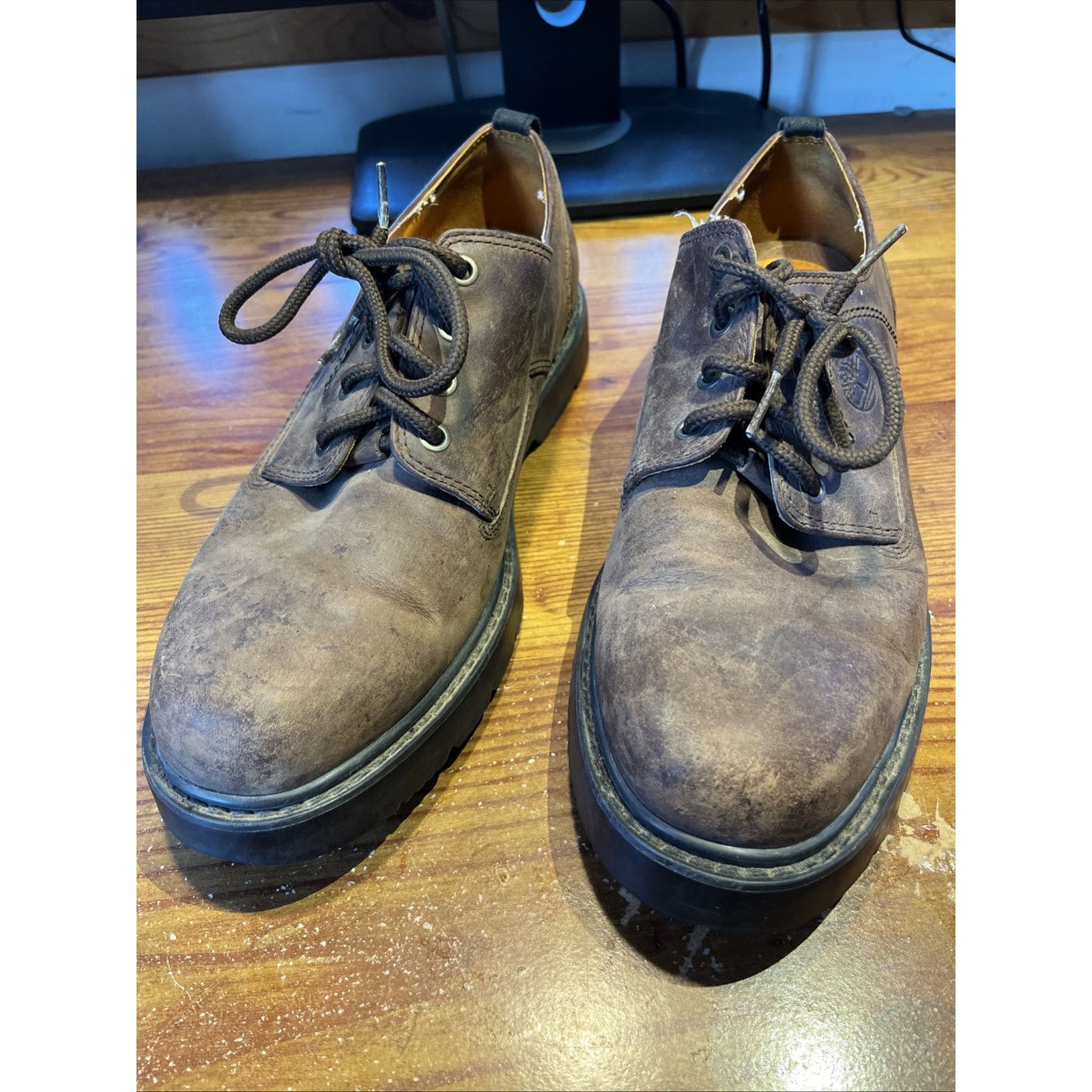 Timberland Timberland Stormbuck Waterproof Mens 11 Brown Leather Oxford Size US 11 / EU 44 - 3 Thumbnail