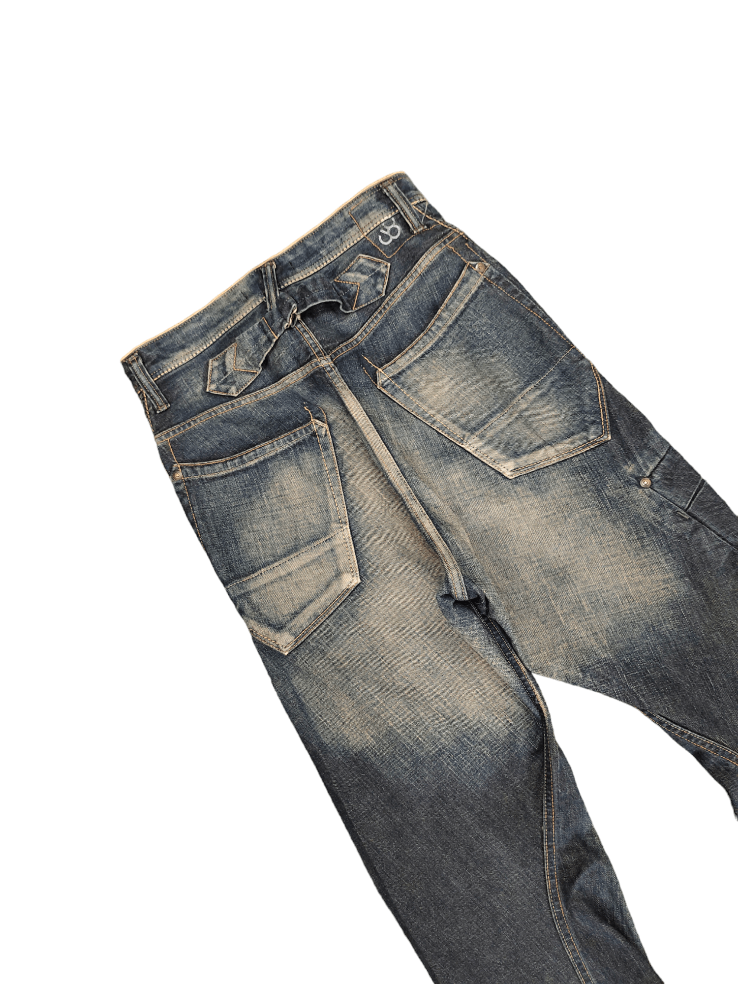 Number (N)ine × Undercover 1990s Jonhbull Spiral Cut Selvedge Denim Pants Redline Size US 29 - 6 Thumbnail