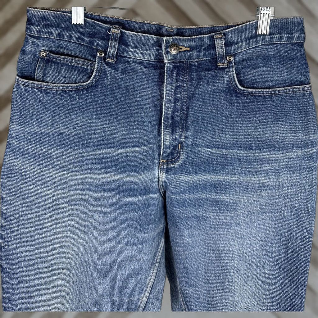 Lands' End VINTAGE Lands' End Jeans Mom 31x28 Blue 90s Grunge High Rise 5-Pocket Womens 80s 31" XS? Size 24" / US 00 / IT 34 - 1 Thumbnail