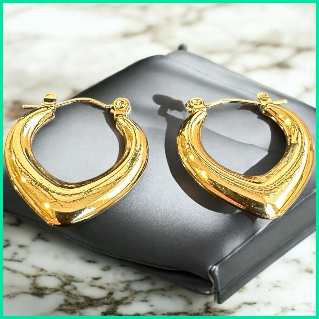 Disney × Jewelry Women's Stylish 18k Gold plated Hoop Earrings Size ONE SIZE - 10 Thumbnail