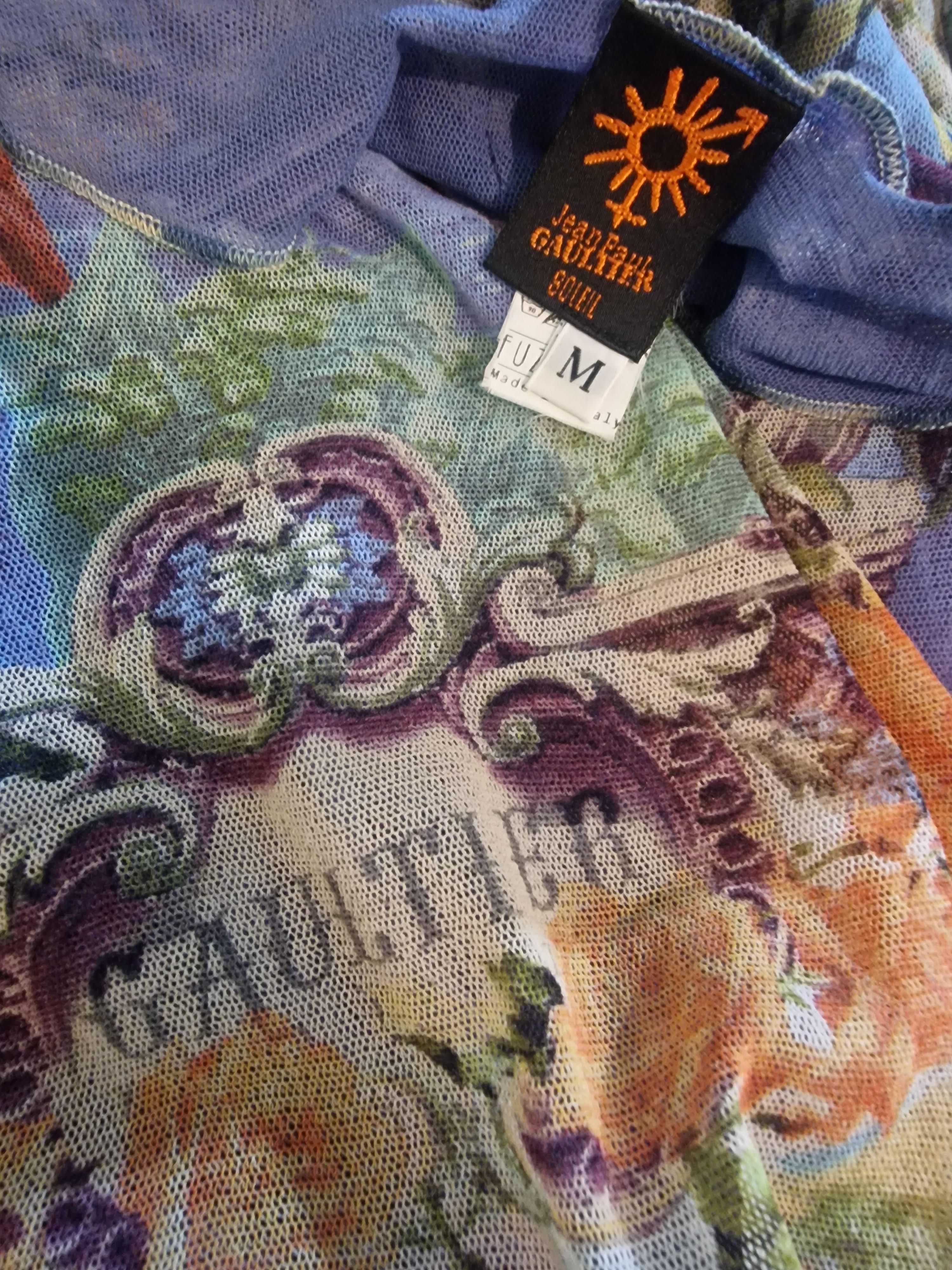 Jean Paul Gaultier Jean Paul Gaultier Tropical Butterfly Mesh Bella Hadid Dress Size M / US 6-8 / IT 42-44 - 13 Thumbnail