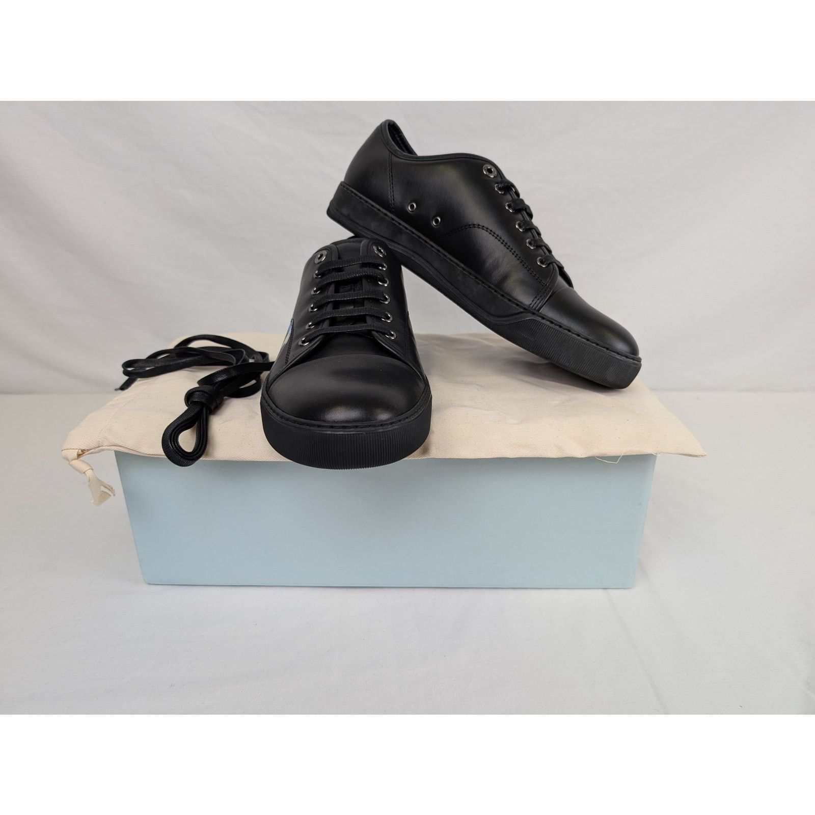 Lanvin o1rshd1 DBBI Low Top Sneakers in Black Size US 9 / EU 42 - 12 Thumbnail
