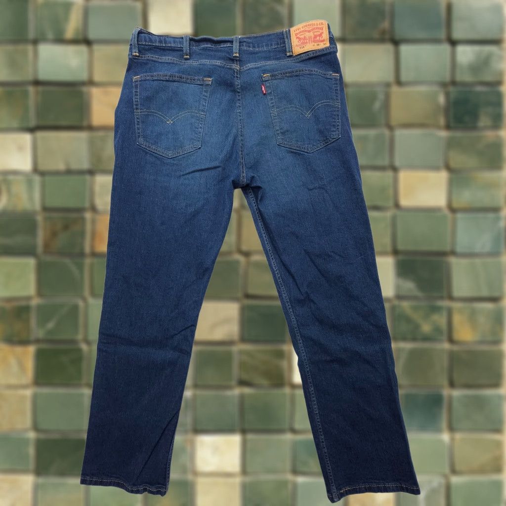 Levi's Levi's 514 Slim Straight Jeans Mens 38 x 30 Dark Wash Denim Blue Stretch Comfort 5-Pocket Regular Jeans Mens Blue 514 Levi's Size US 38 / EU 54 - 1 Thumbnail
