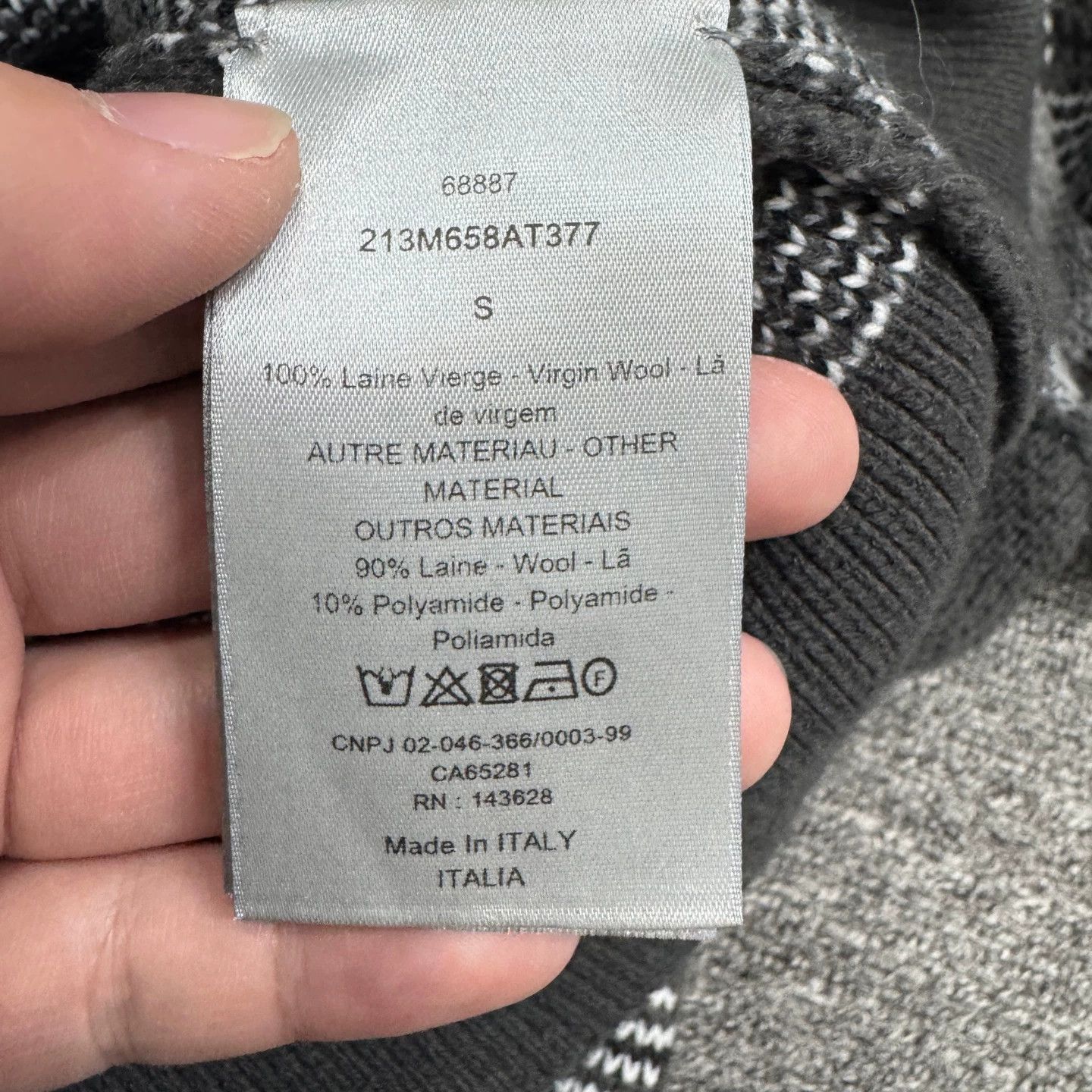 Dior Dior Allover Oblique Print Wool Knit Sweater S Size US S / EU 44-46 / 1 - 3 Thumbnail