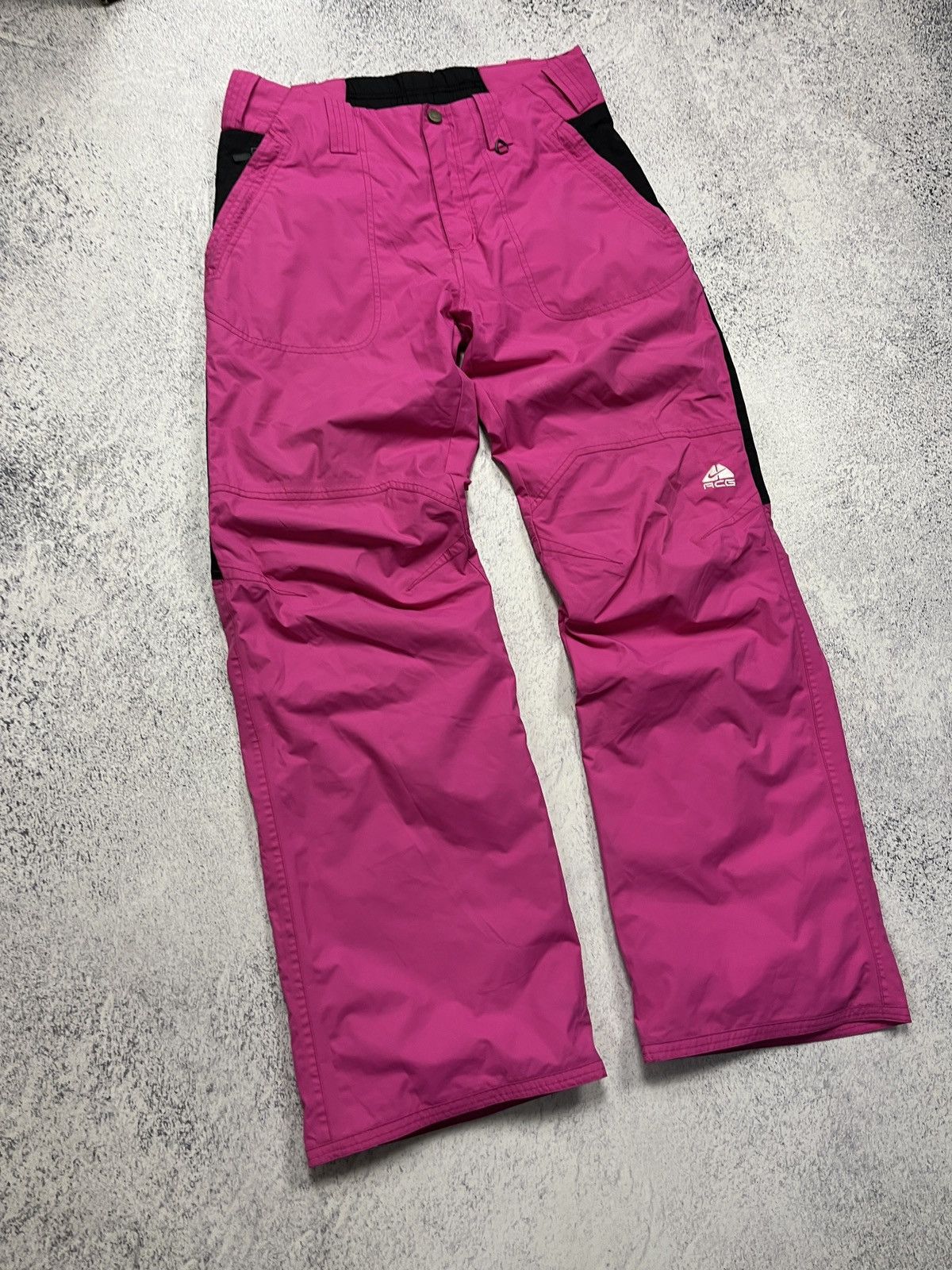 Nike Vintage Nike ACG Ski Snowboard Pants Y2K Pink Gorpcore Hype Size 30" / US 8 / IT 44 - 3 Thumbnail