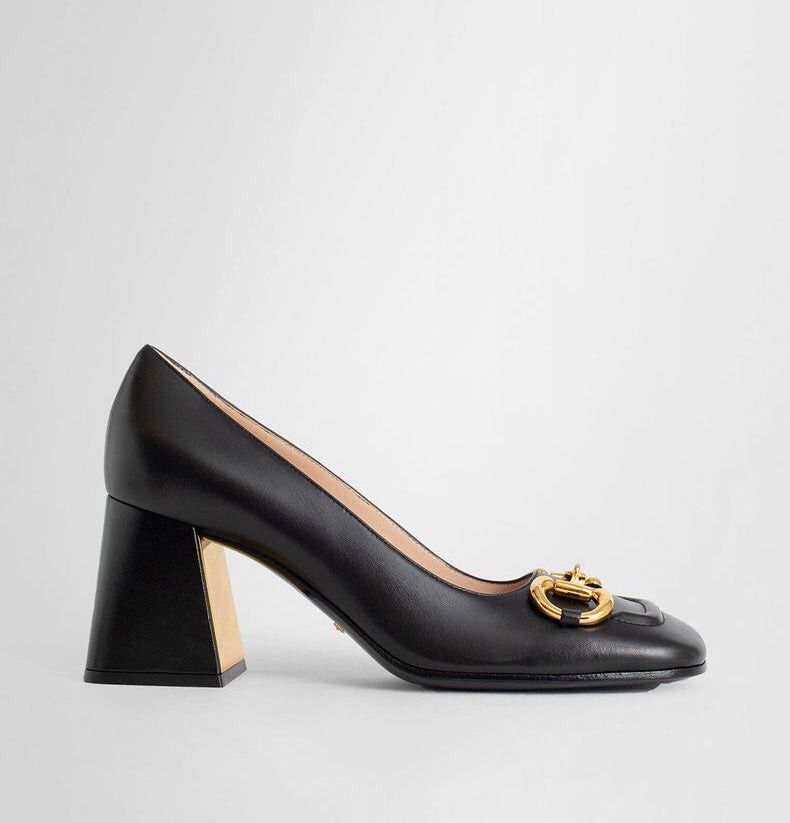 Gucci Gucci Horsebit Mid heel Pumps SIZE 39.5 Size ONE SIZE - 1 Thumbnail