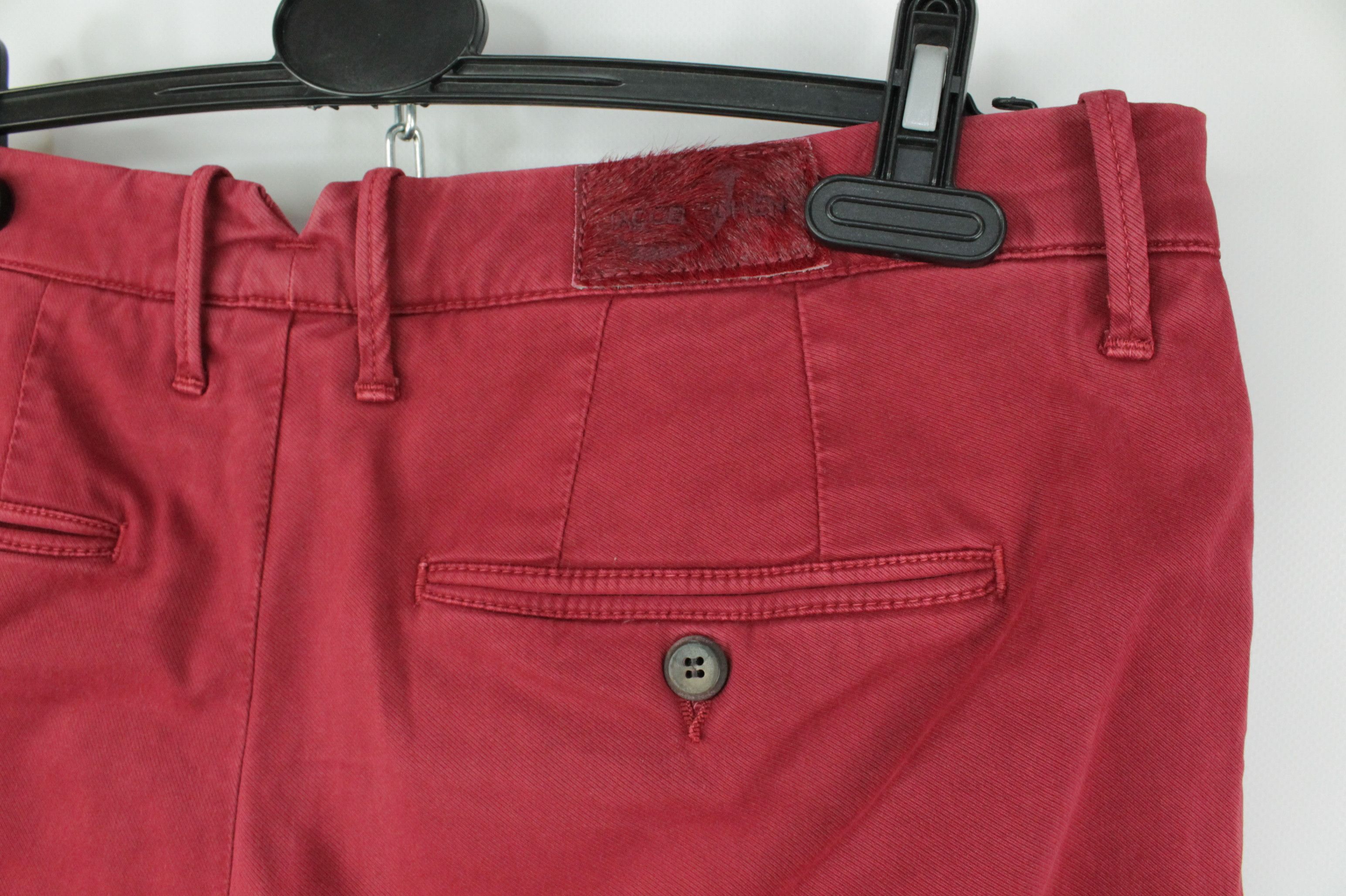 Jacob Cohen Jacob Cohen Bobby Comfort Slim Fit Red Chino Pants Size US 33 - 8 Thumbnail