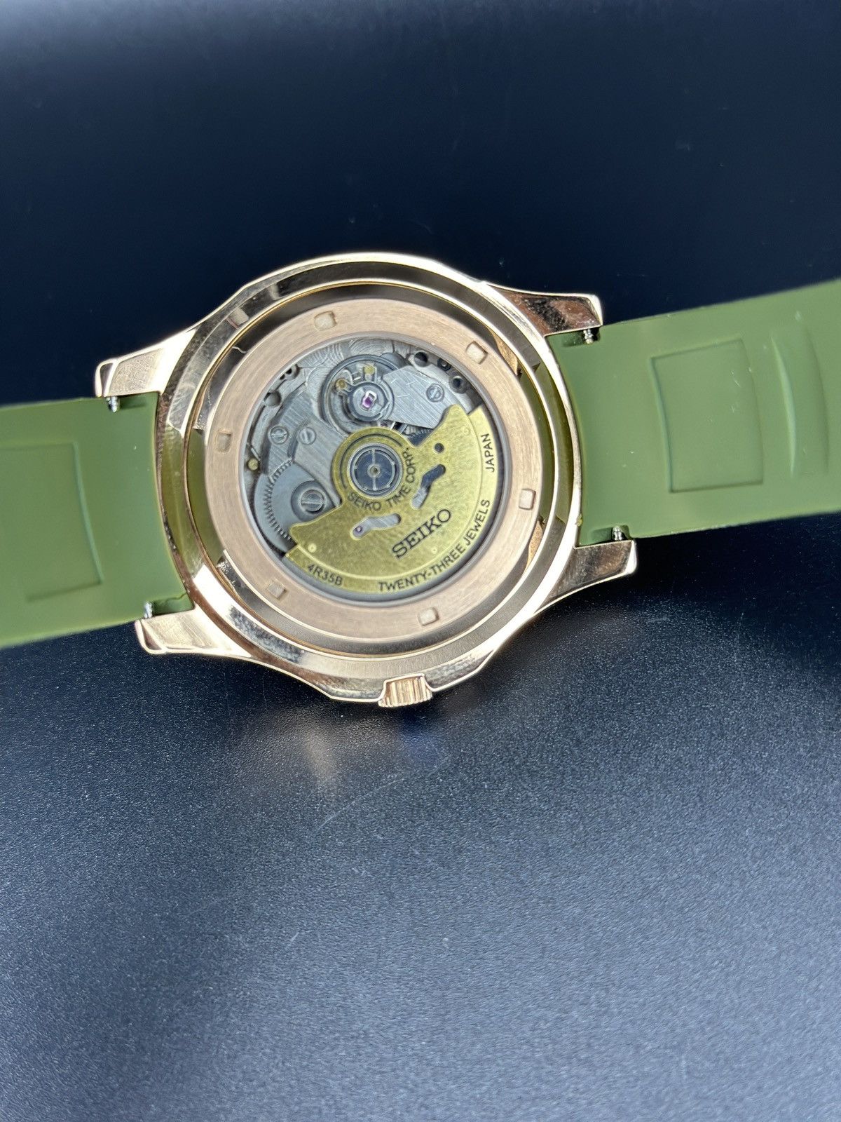 Seiko Custom 42mm Seiko Watch Olive Green, exhibition Back Size ONE SIZE - 2 Thumbnail