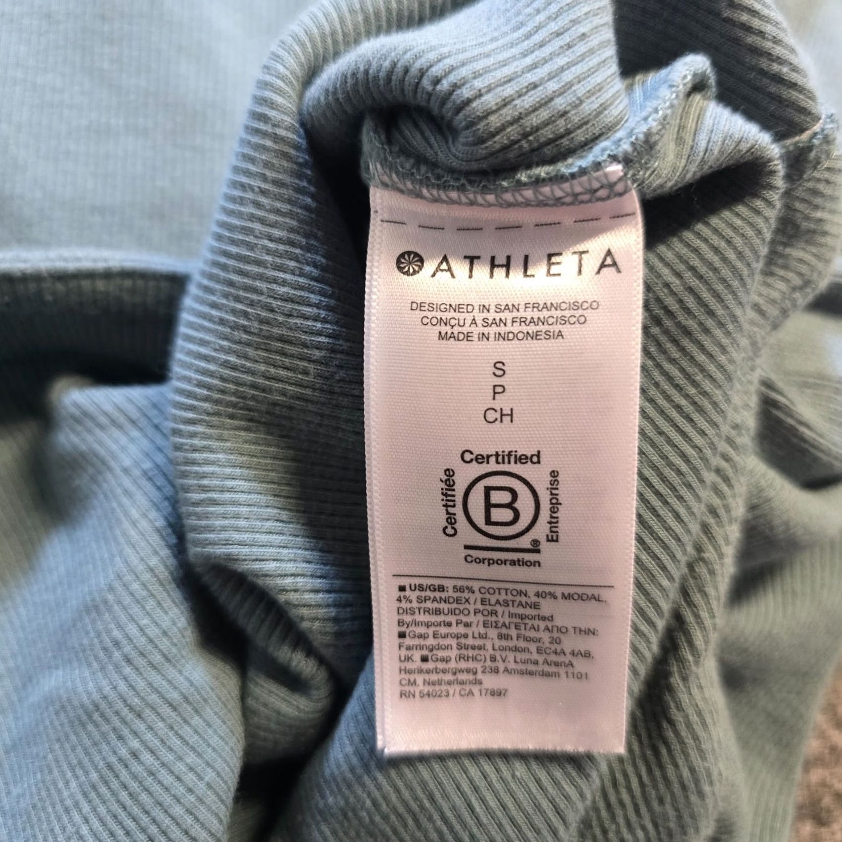 Athleta Athleta Top Womens Size S Green Open Back Knit Long Sleeve Casual Pullover Shirt Size S / US 4 / IT 40 - 5 Thumbnail