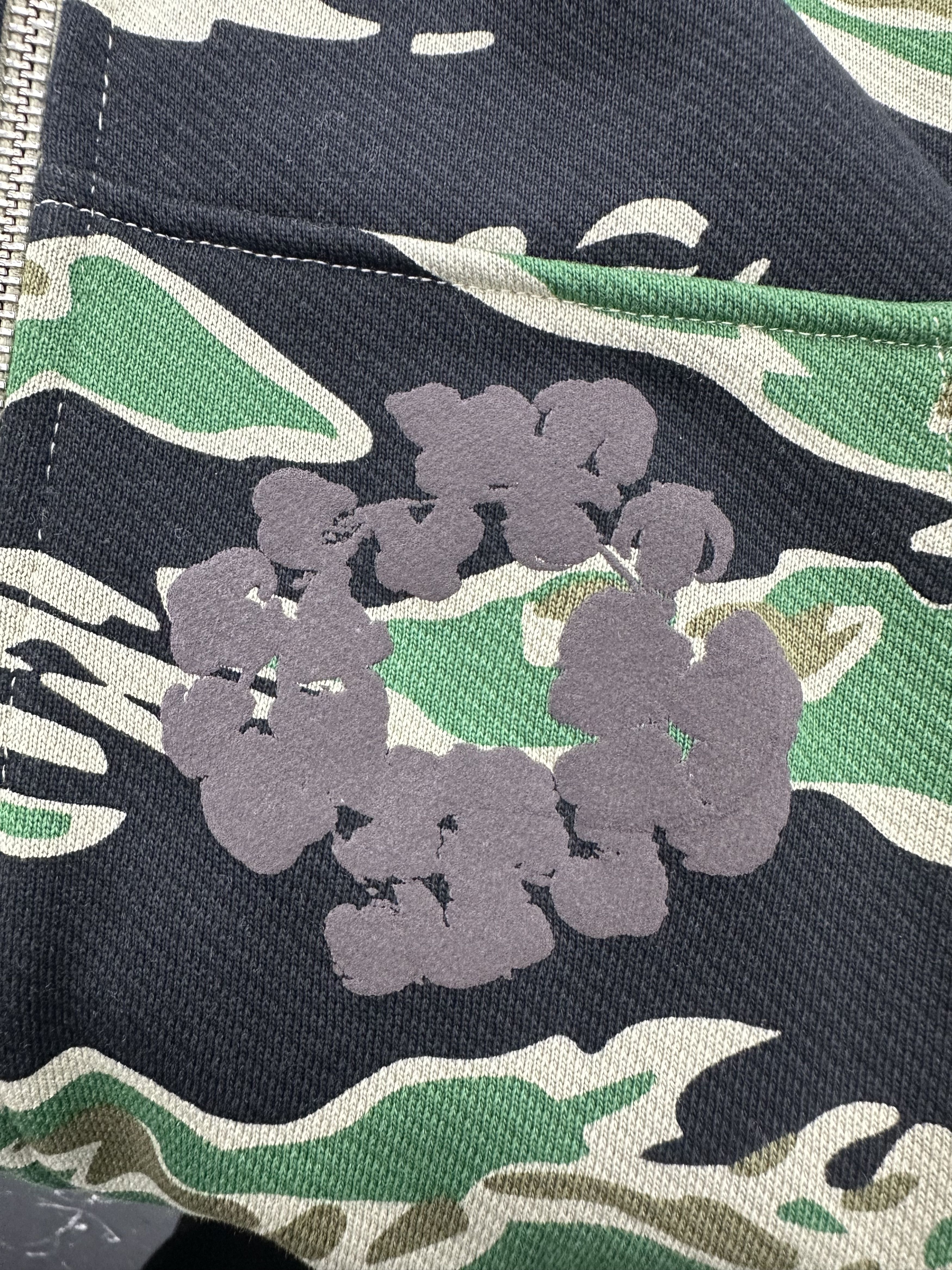 DENIM TEARS Denim Tears Camouflage Zip Up Hoodie Green Size US M / EU 48-50 / 2 - 4 Thumbnail