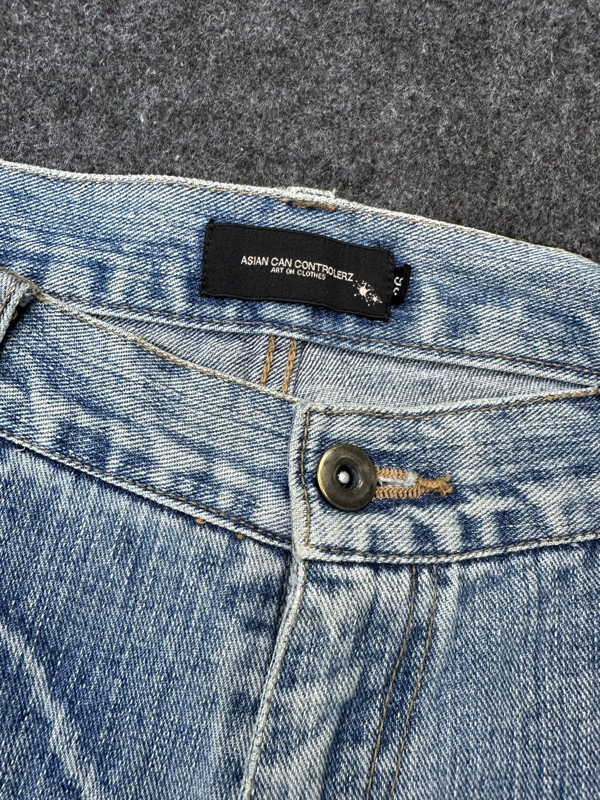 JNCO Sale 🔥 Asian Can Controlez Baggy Dirty Distressed Denim D41 Size US 36 / EU 52 - 9 Thumbnail