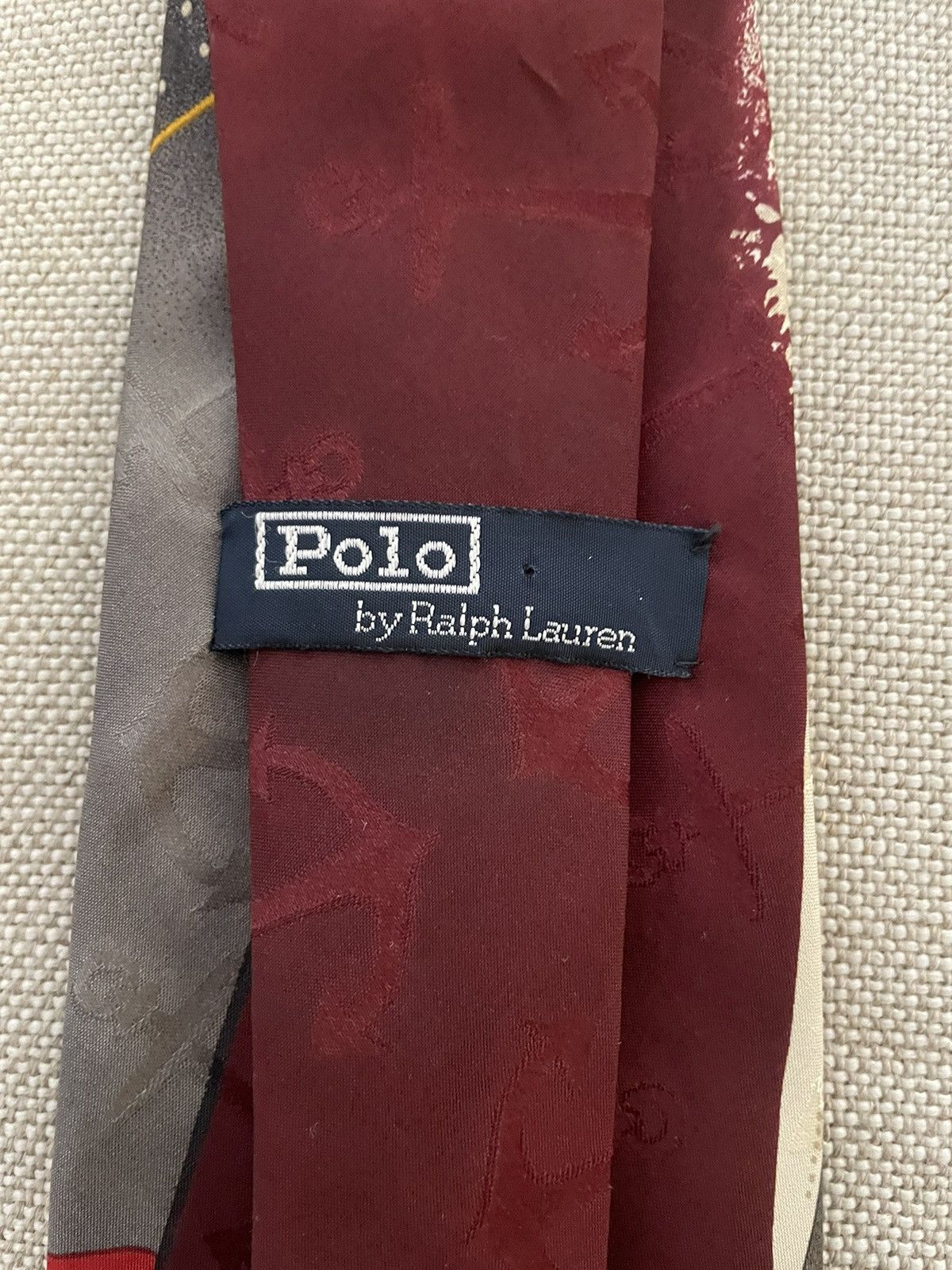 Polo Ralph Lauren × Vintage Rare 1991 Nautical Print Silk Tie Size ONE SIZE - 6 Thumbnail