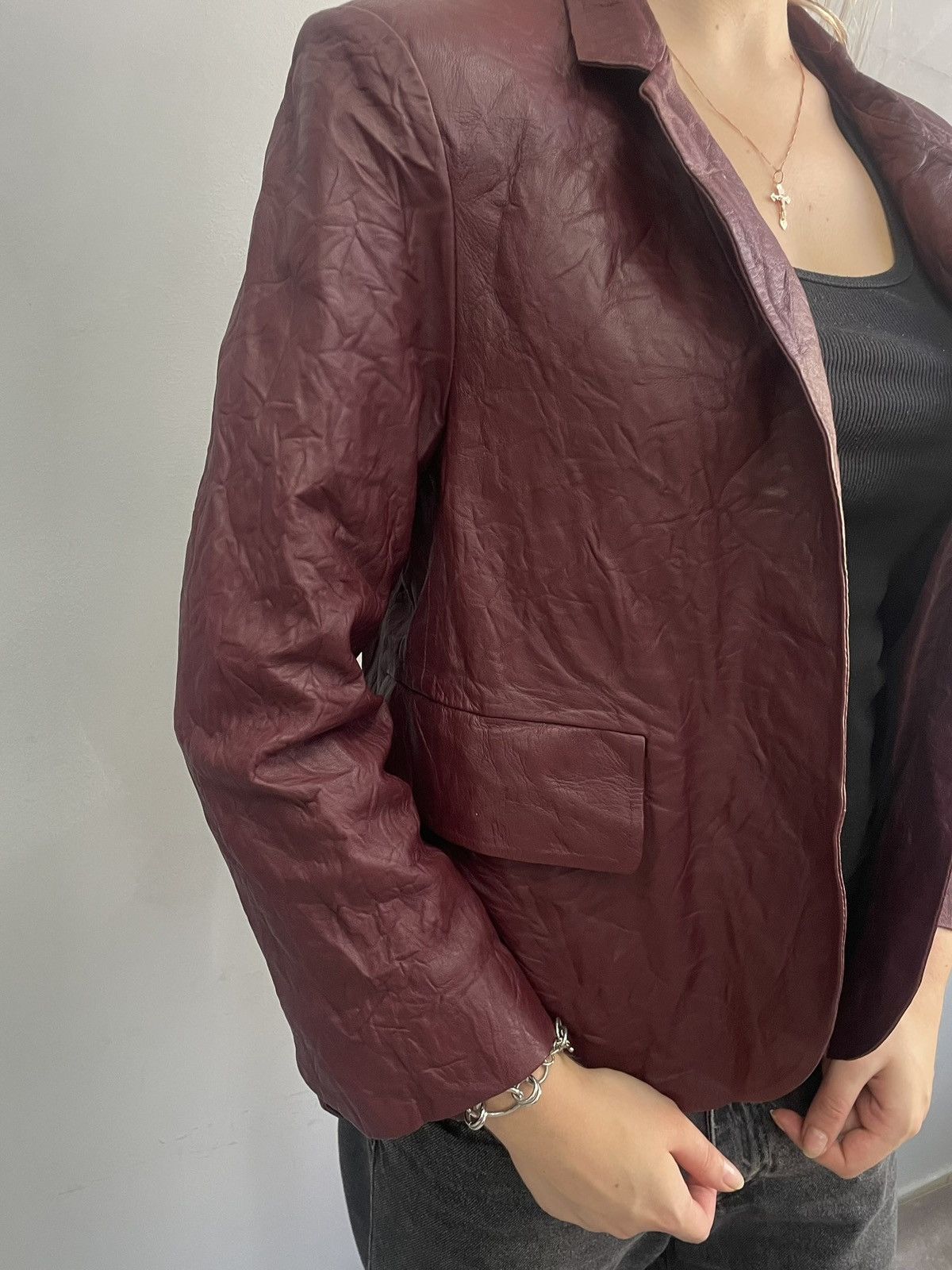 Zadig & Voltaire Avant garde Zadig Voltaire leather blazer y2k Size US XXS / EU 40 - 7 Thumbnail