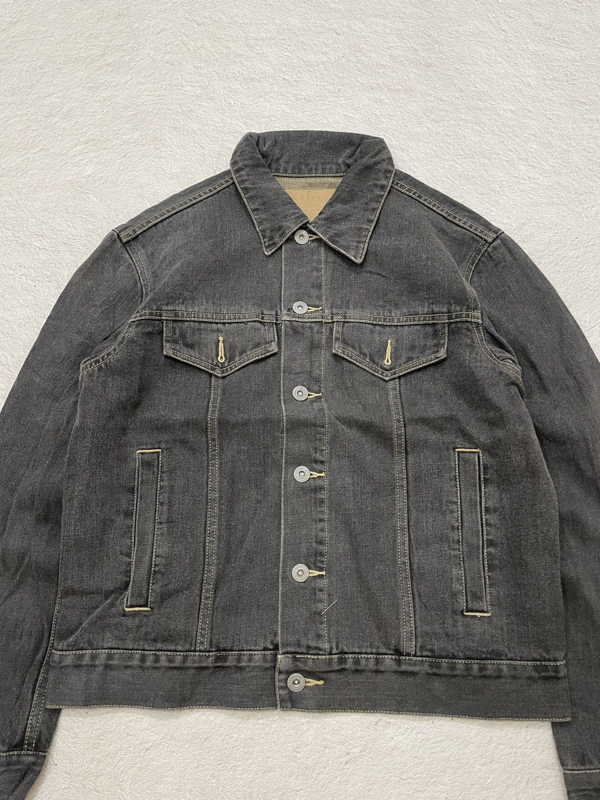 14th Addiction 00s Japan Denim Black Jacket Washed Hysteric Y2K If6was9 LGB Size US M / EU 48-50 / 2 - 2 Thumbnail