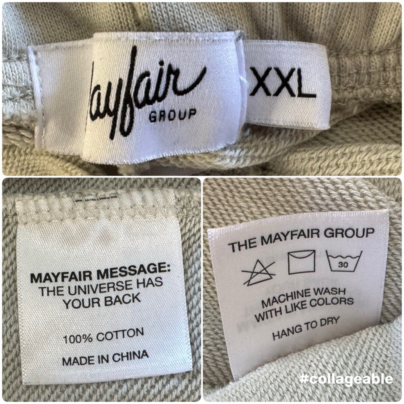 Other MAYFAIR Made You Smile Thank You Come Again Sweatpants XXL Size 38" / US 16 / IT 52 - 10 Thumbnail