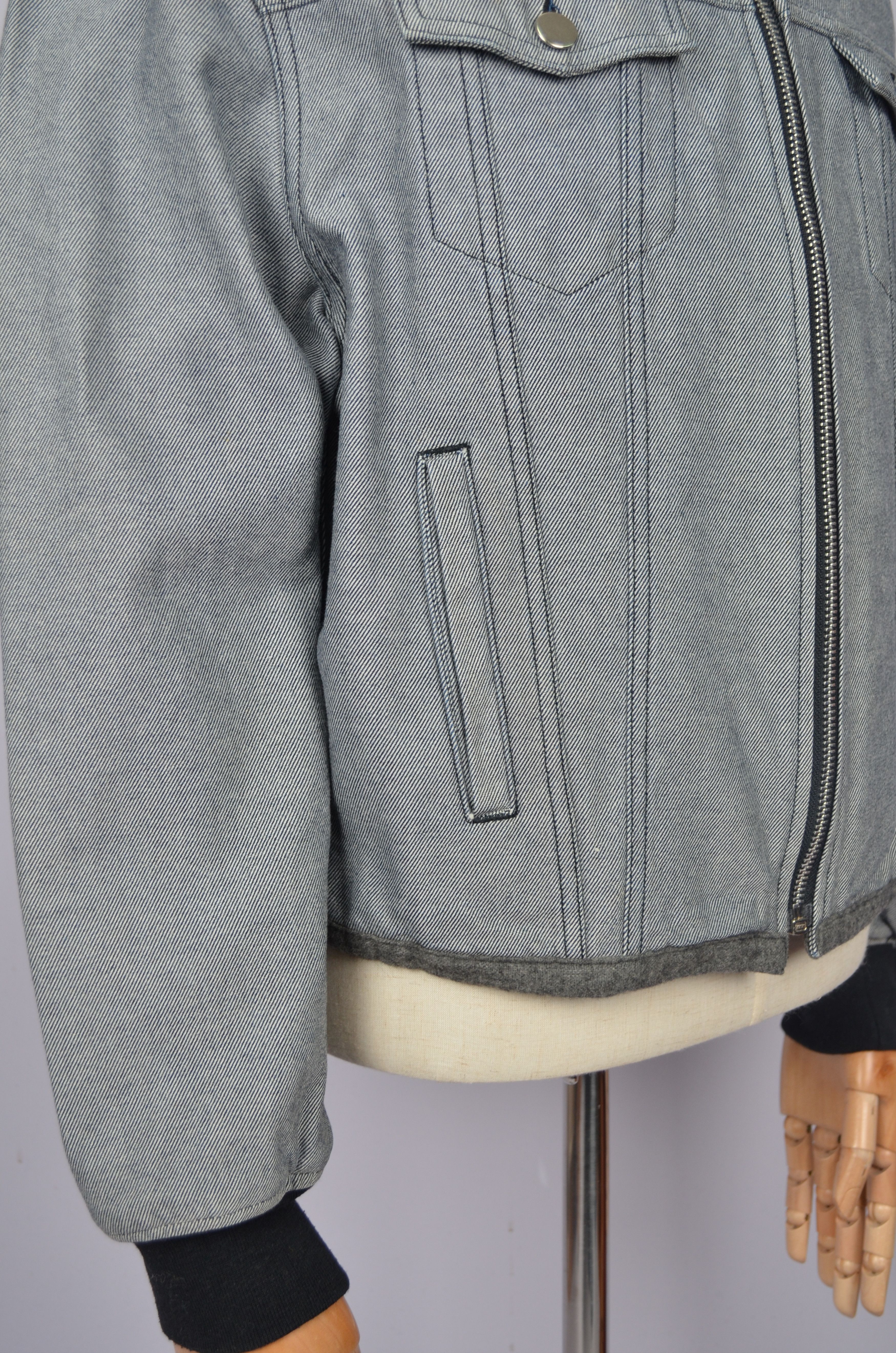 Comme des Garcons × Japanese Brand × Vintage Vintage Comme Des Garcons Homme Plus Denim Jacket Bomber M Size US M / EU 48-50 / 2 - 17 Thumbnail