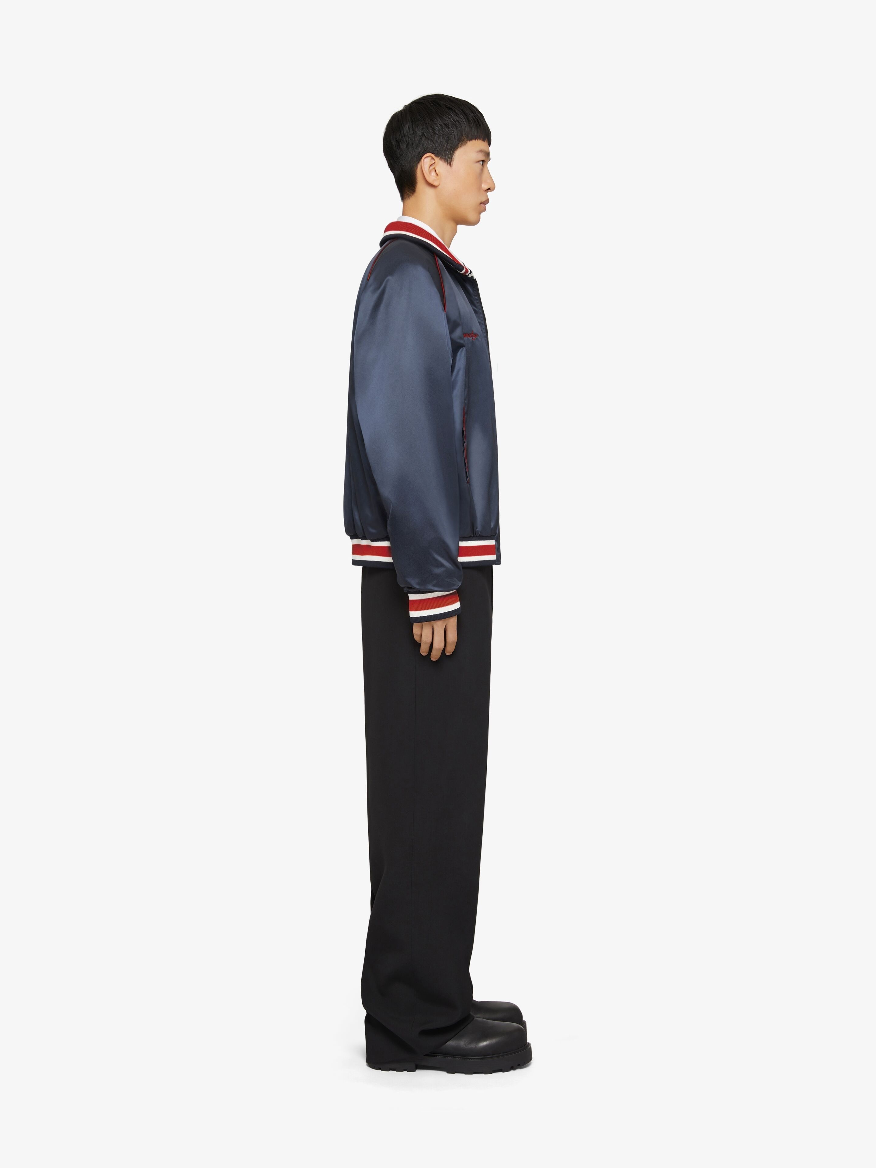 Givenchy o1srvl11e0125 Bomber Jacket in Night Blue Size US S / EU 44-46 / 1 - 2 Thumbnail