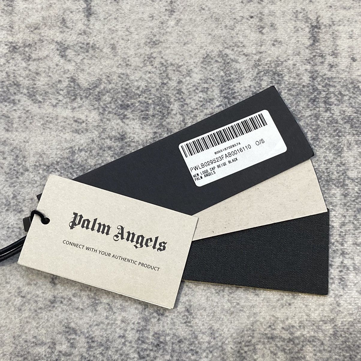Palm Angels PALM ANGELS Logo Detailed Baseball Hat WHITE Size ONE SIZE - 15 Thumbnail