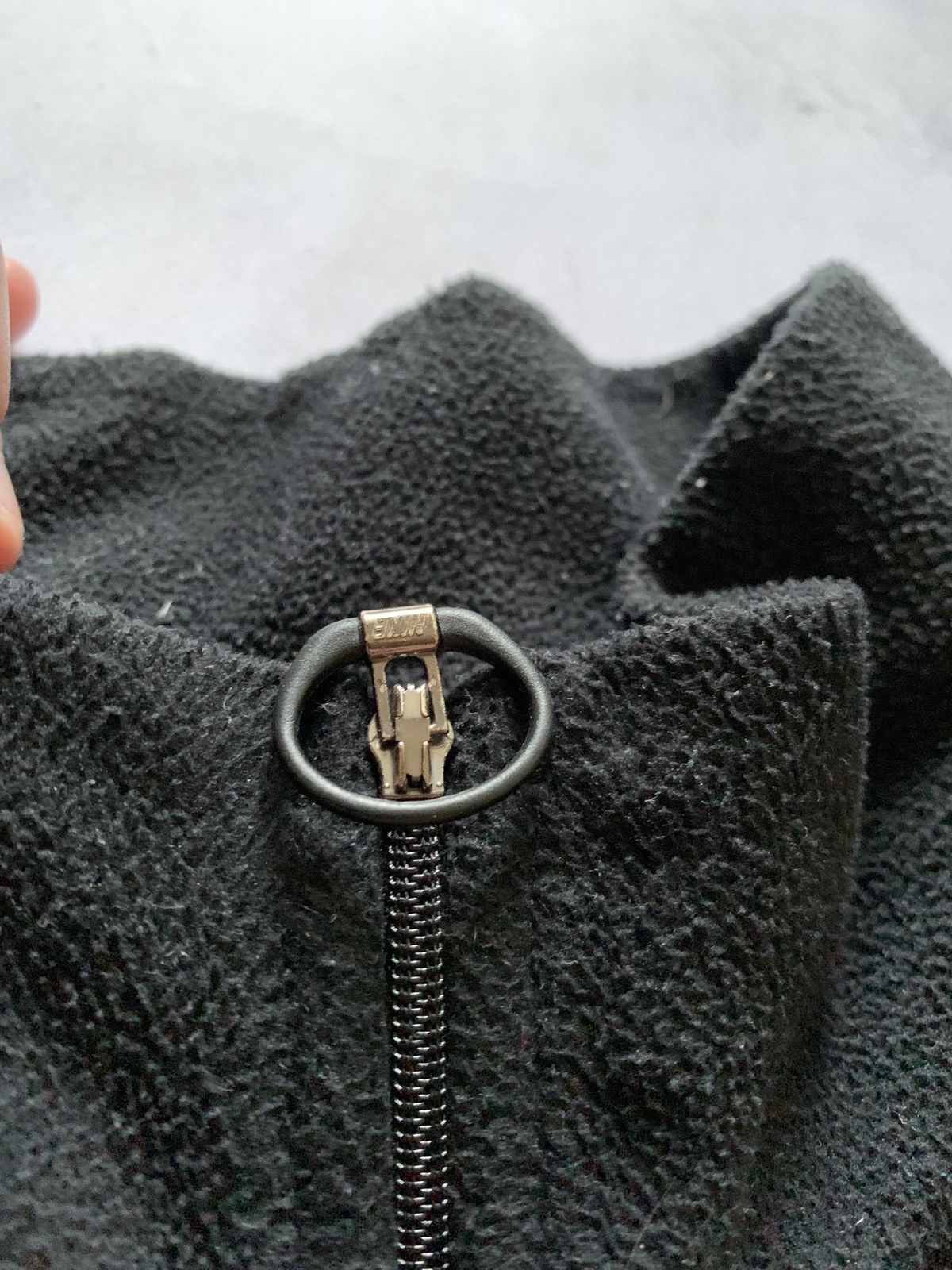 Nike × Vintage Vintage Nike Fleece Anorak Jacket Sweatshirt Black Y2K 90s Size US S / EU 44-46 / 1 - 5 Thumbnail