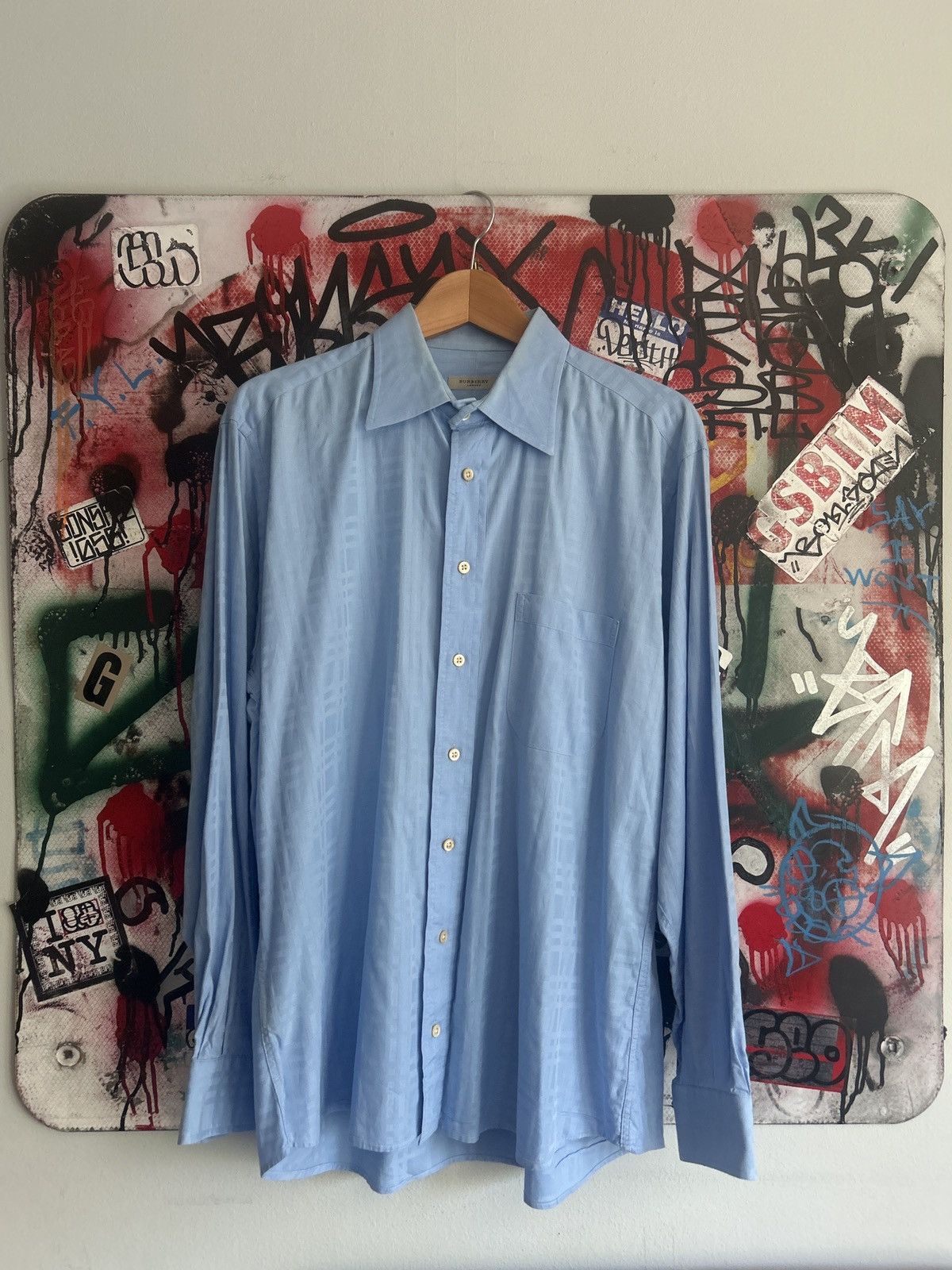 Burberry Burberry Formal Button Up Dress Shirt Size US L / EU 52-54 / 3 - 1 Thumbnail