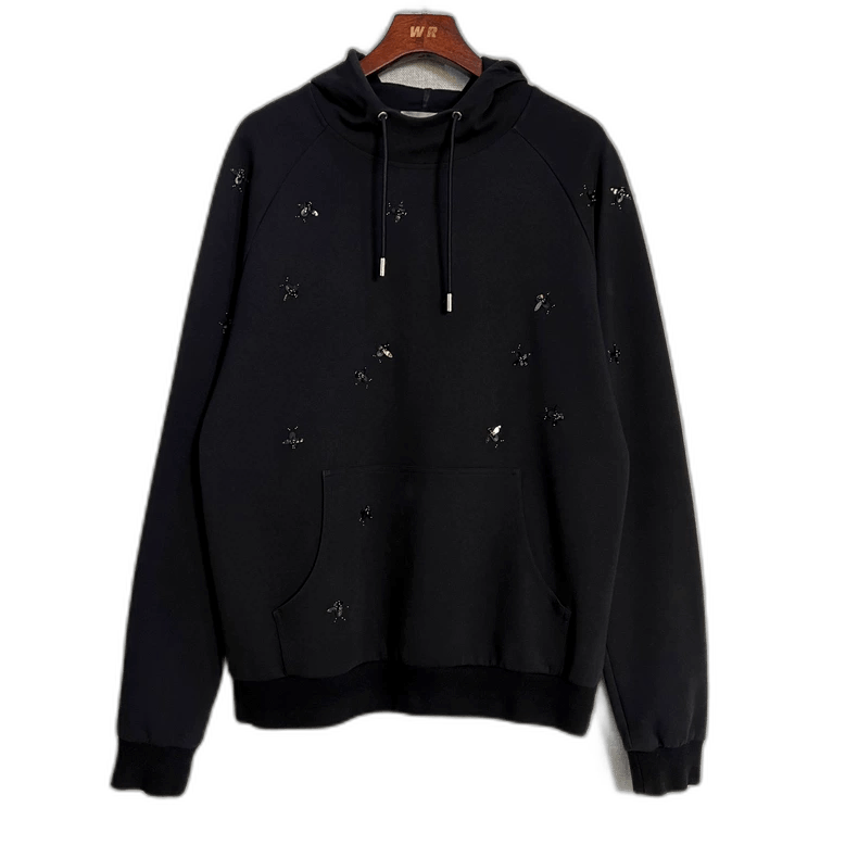 Dior Dior Black Embroidered Logo Hoodie Size XL-2506 Size US XL / EU 56 / 4 - 1 Thumbnail