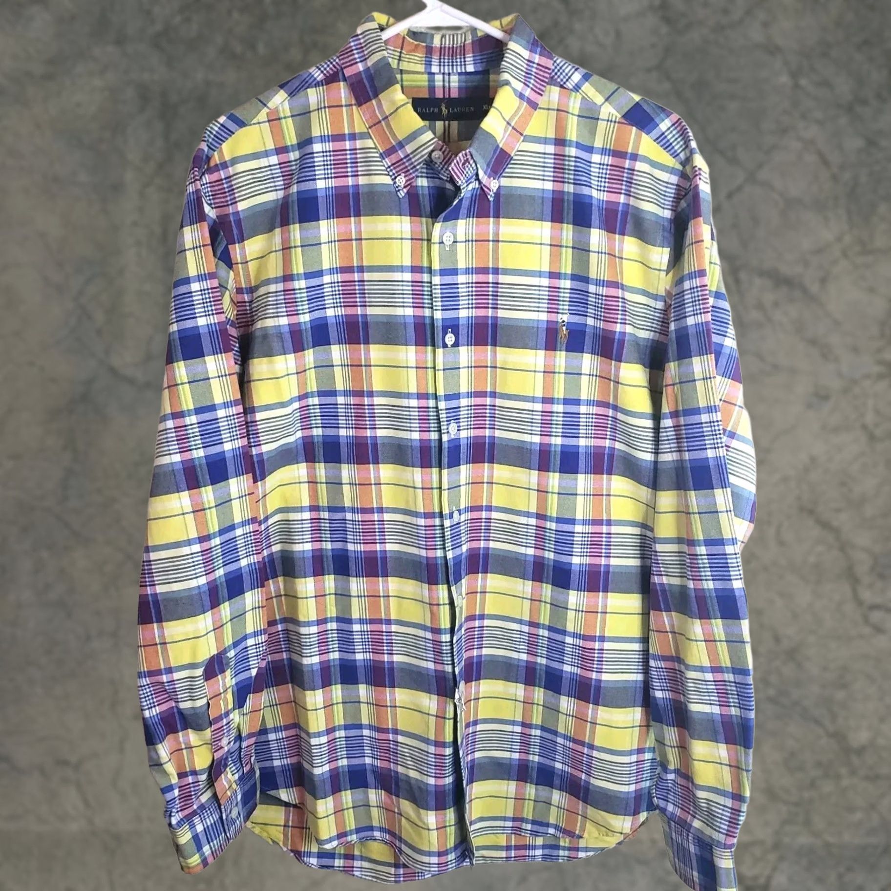 Ralph Lauren Ralph Lauren Shirt Button-Up Men's XL Cotton Multicolor Plaid Long Sleeve Button-Up Shirt Colorful Mens XL Cotton Multicolor Plaid Shirt Size US XL / EU 56 / 4 - 1 Thumbnail